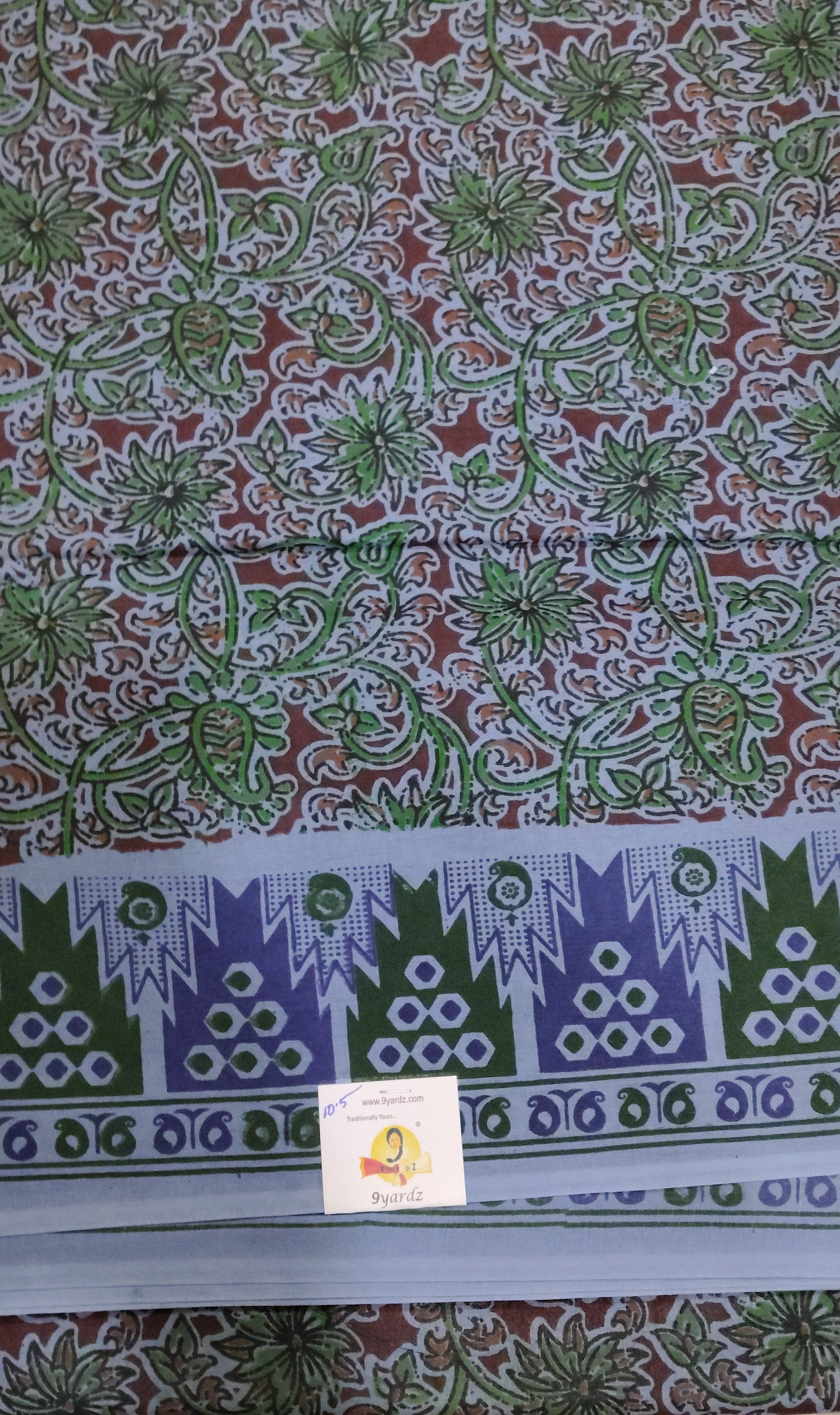 Erode cotton 10.5 yards Madida