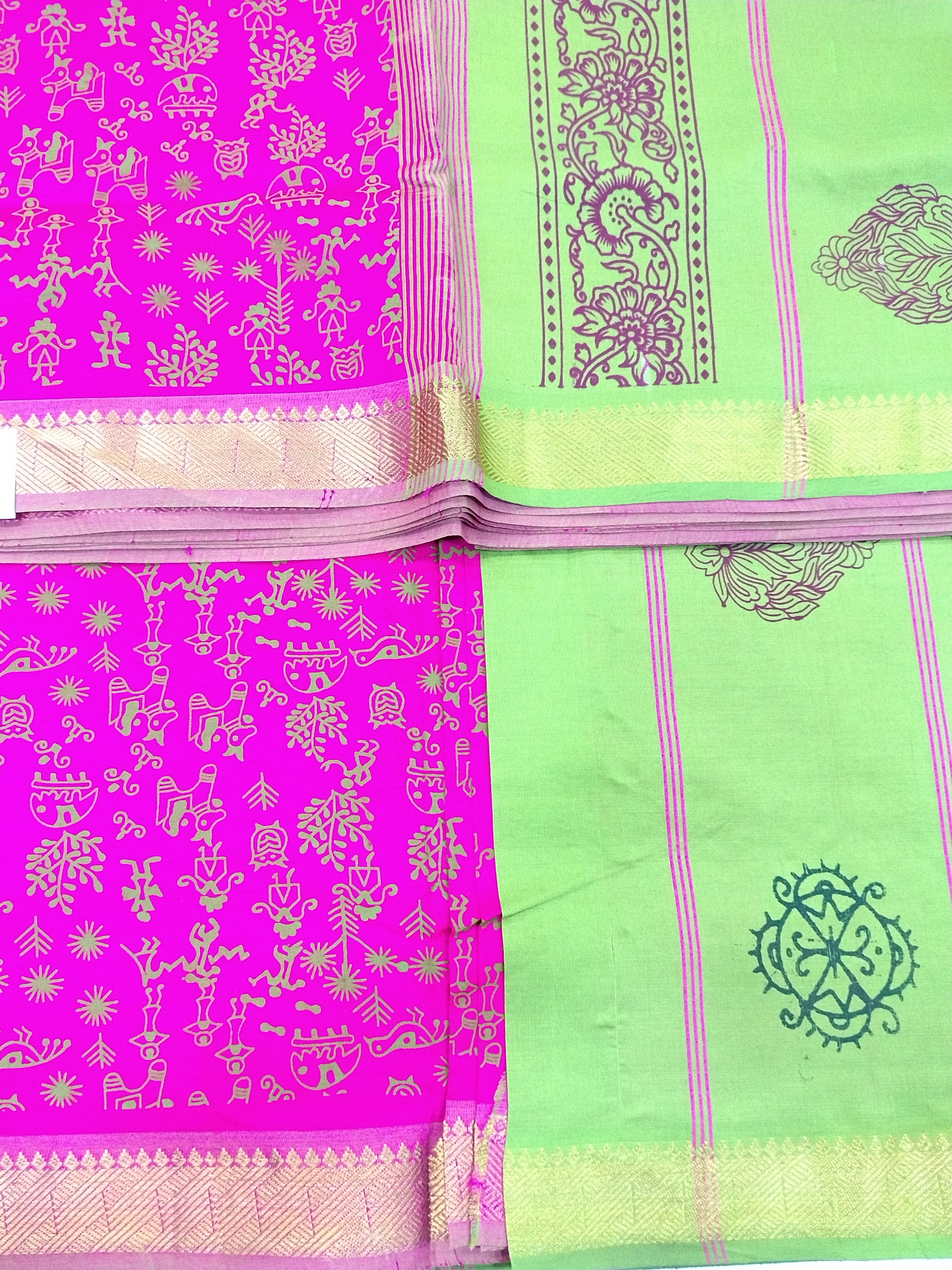 Semi Silk cotton printed Madisar