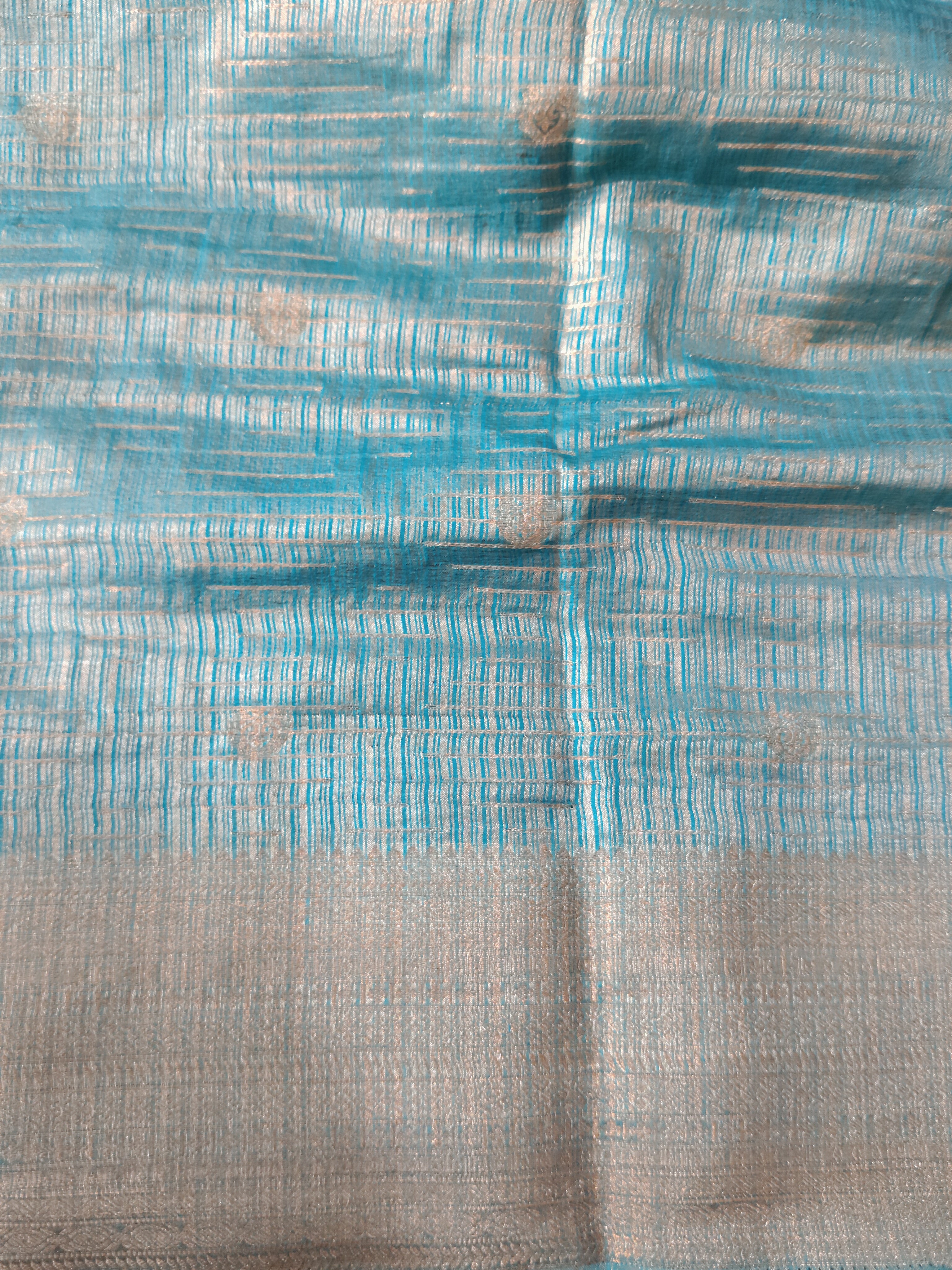Mysore crepe silk checked (synthetic)