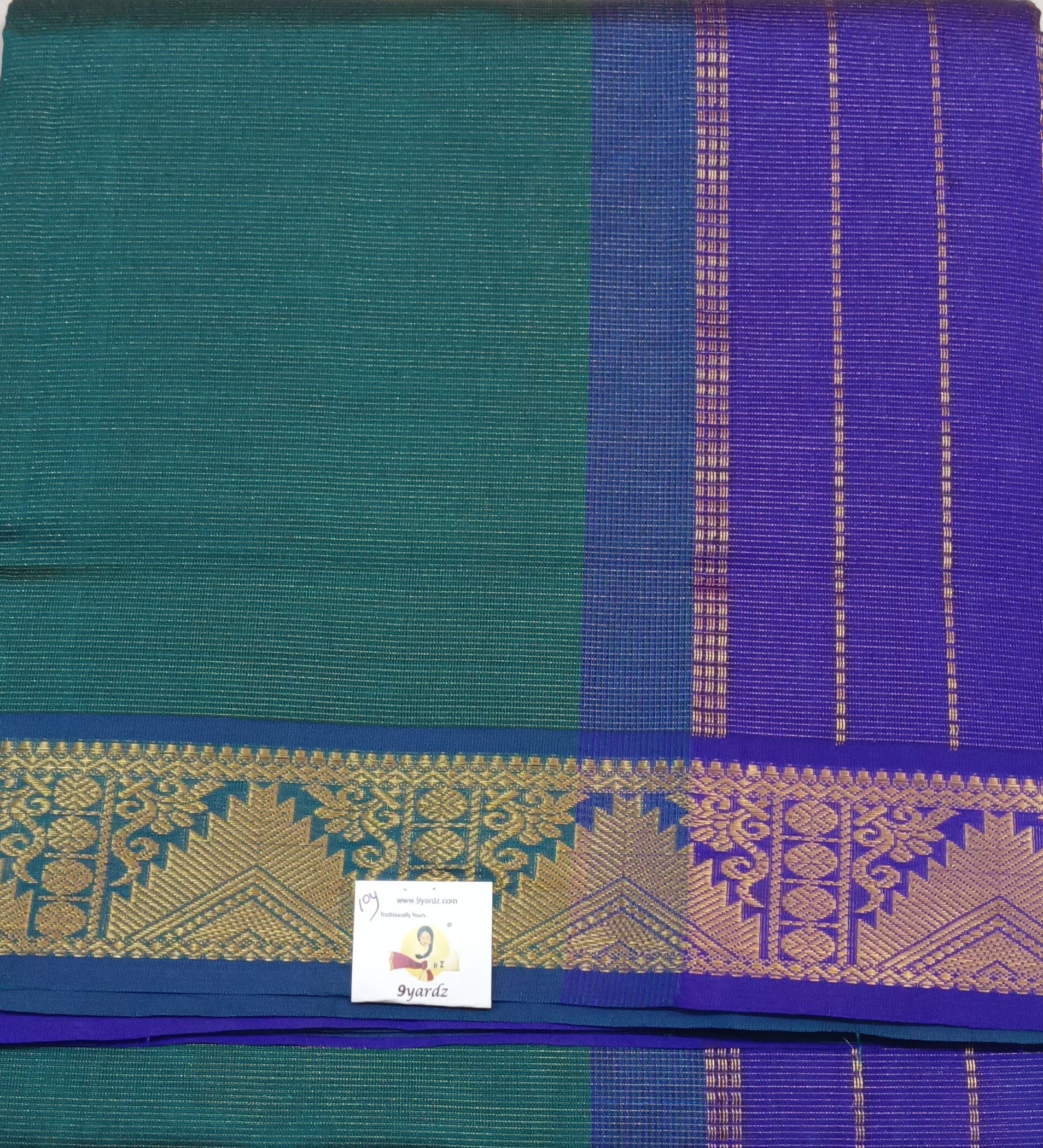 Semi Silk cotton vairavoosi Madisar 10yards