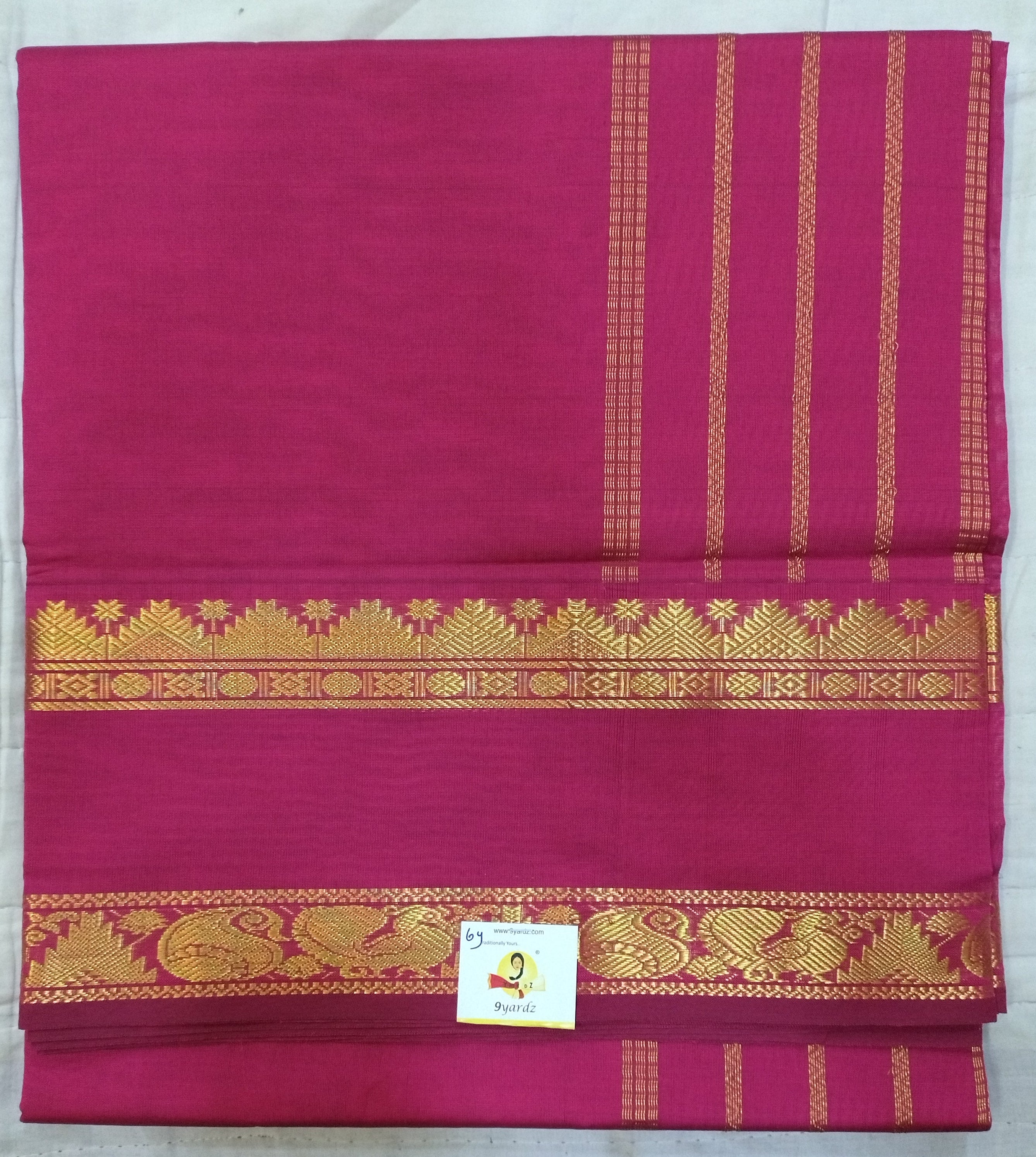 Semi silk Plain 6Yards