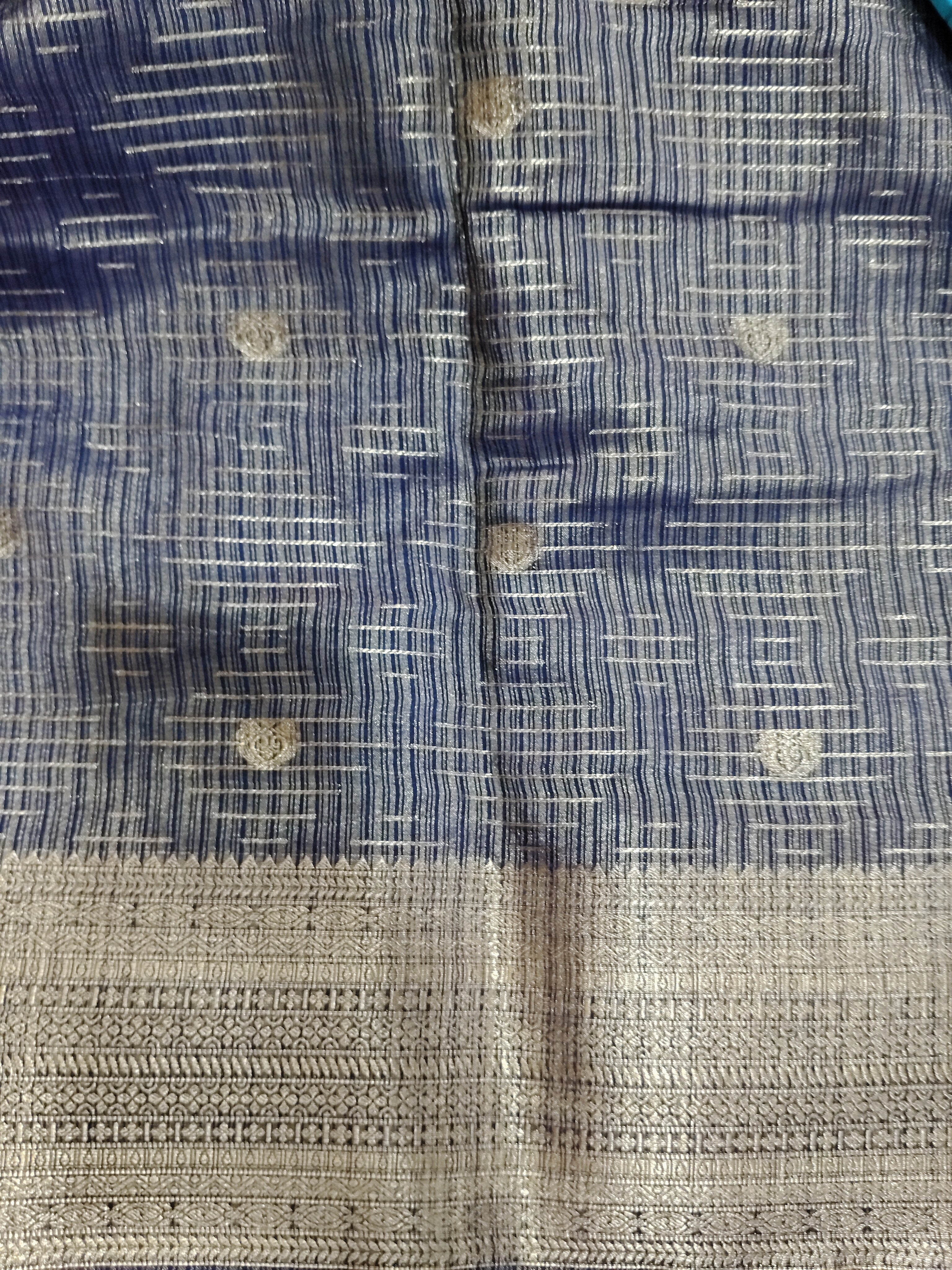 Mysore crepe silk checked (synthetic)