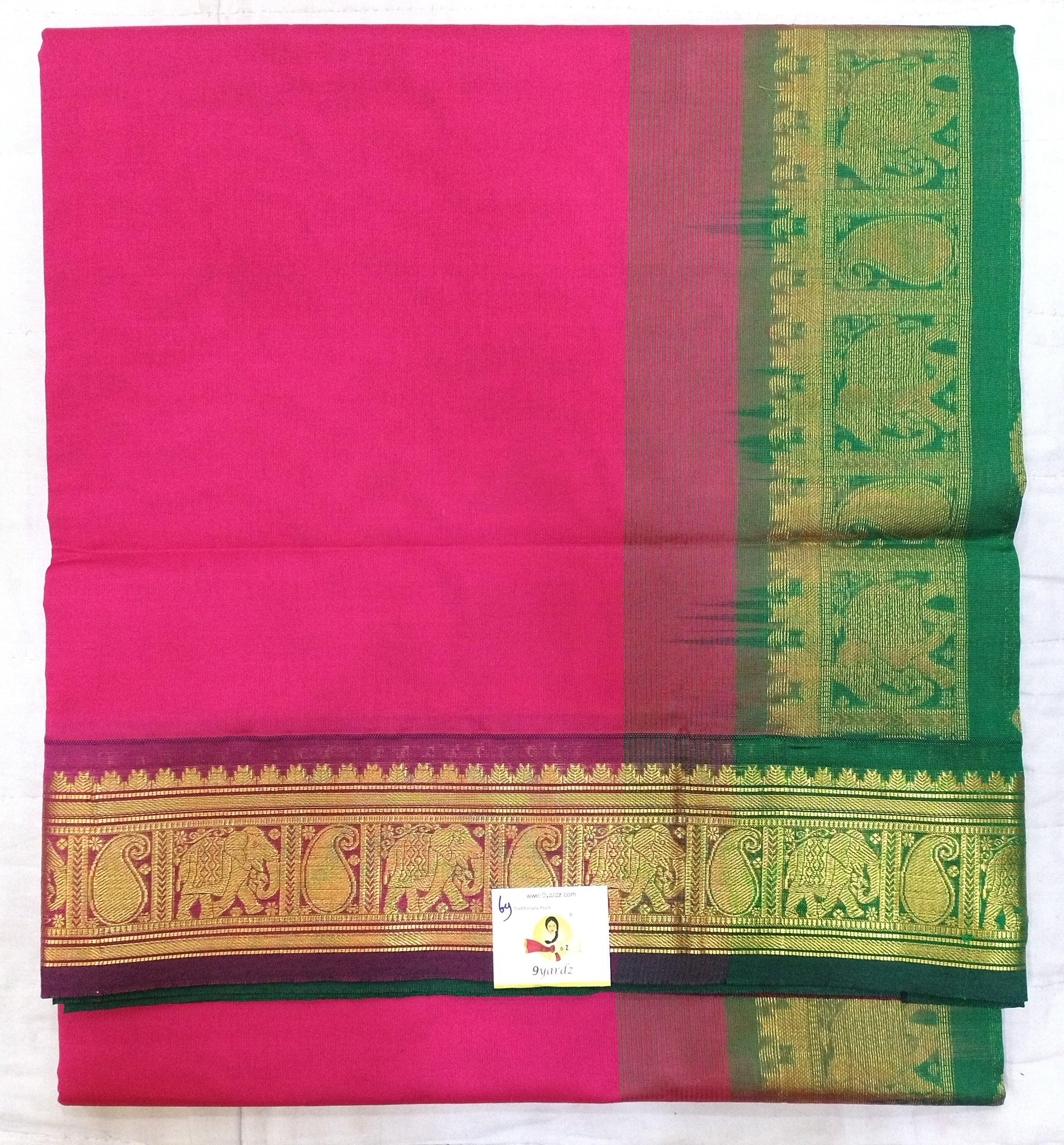Semi silk Plain 6Yards