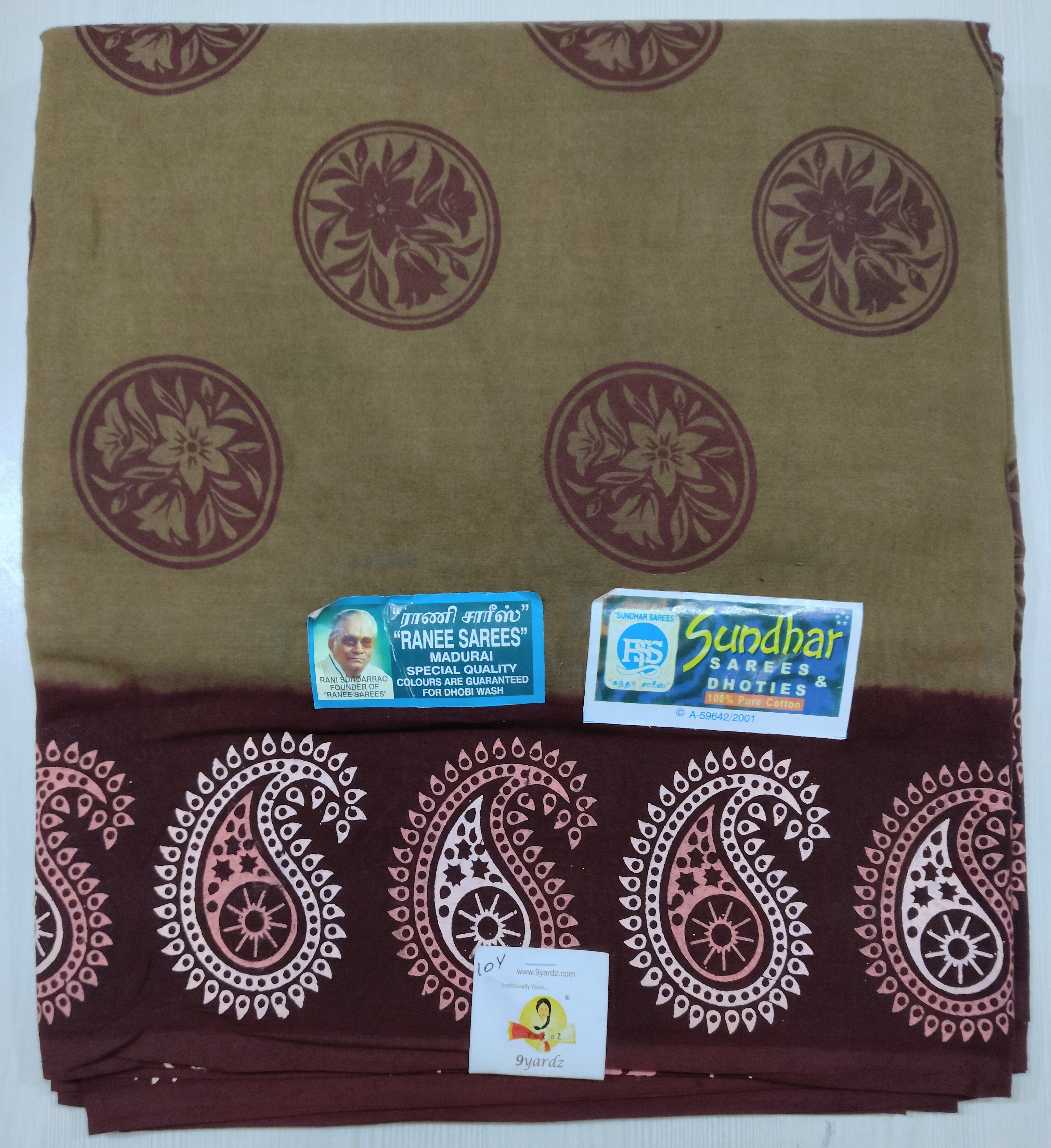 Ranee voyal saree 10.5yardz(9.5mtrs)