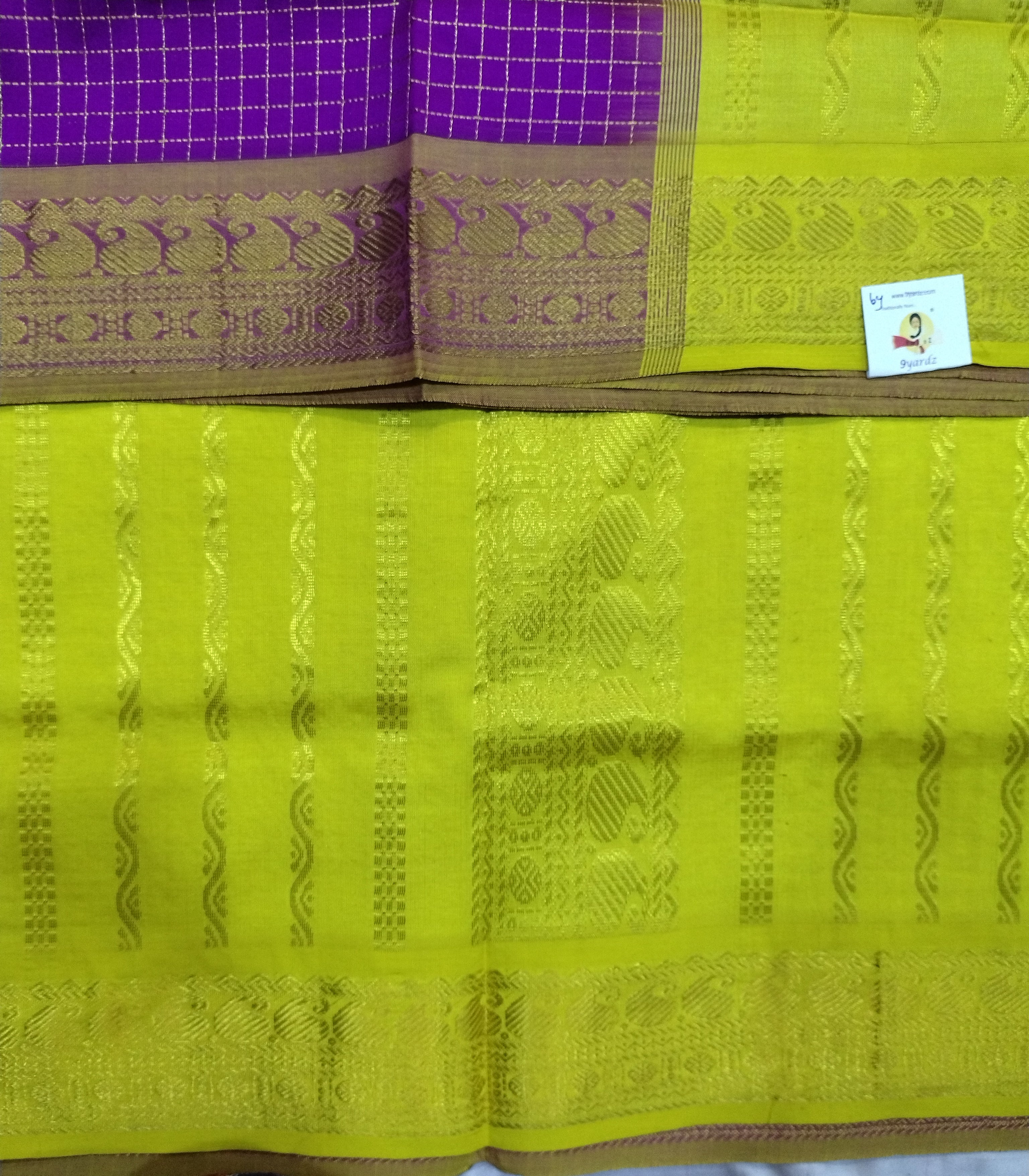 Semi silk cotton 6Yards
