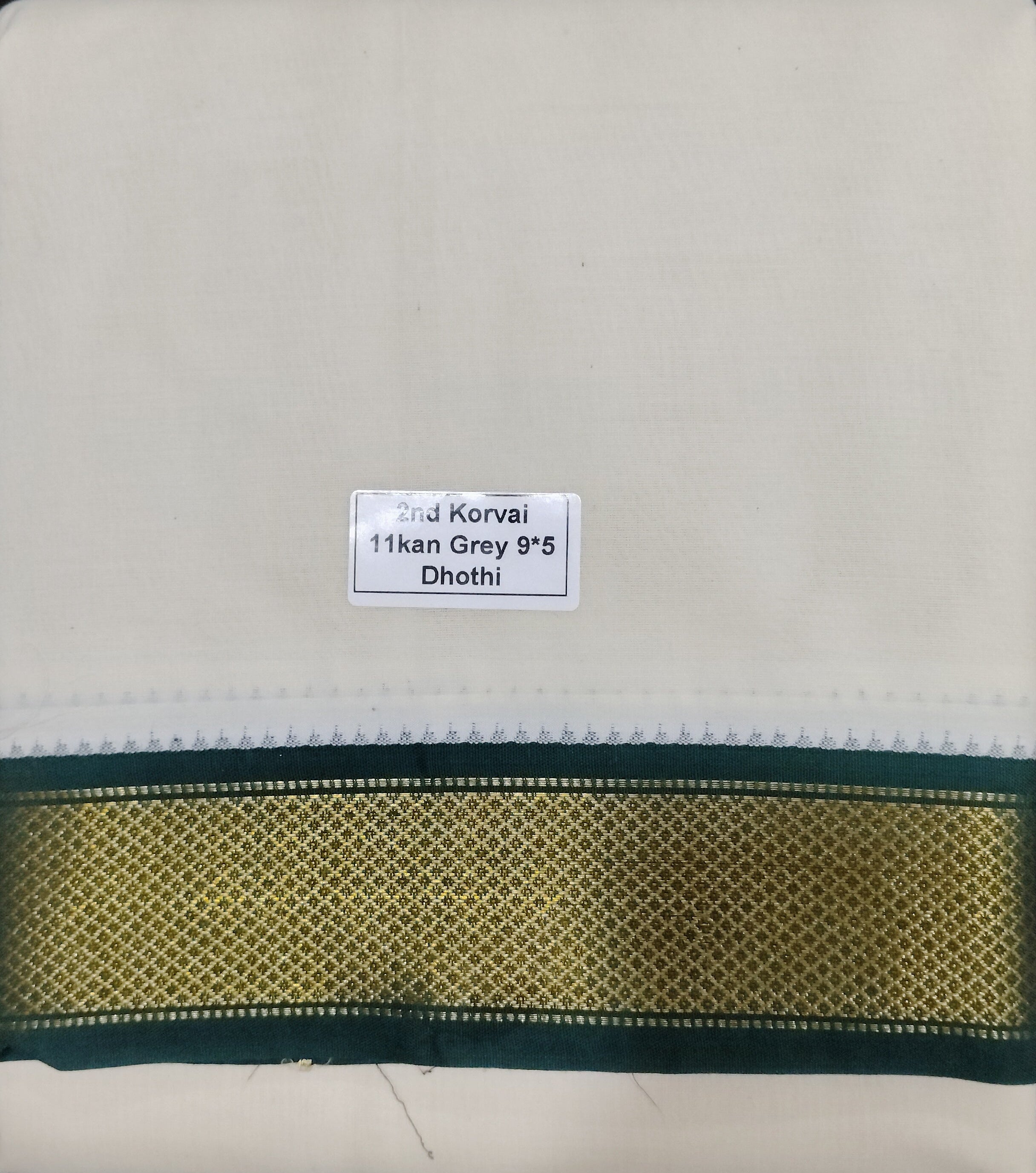 Pure cotton Muhurtham 11kann dhoti 9*5