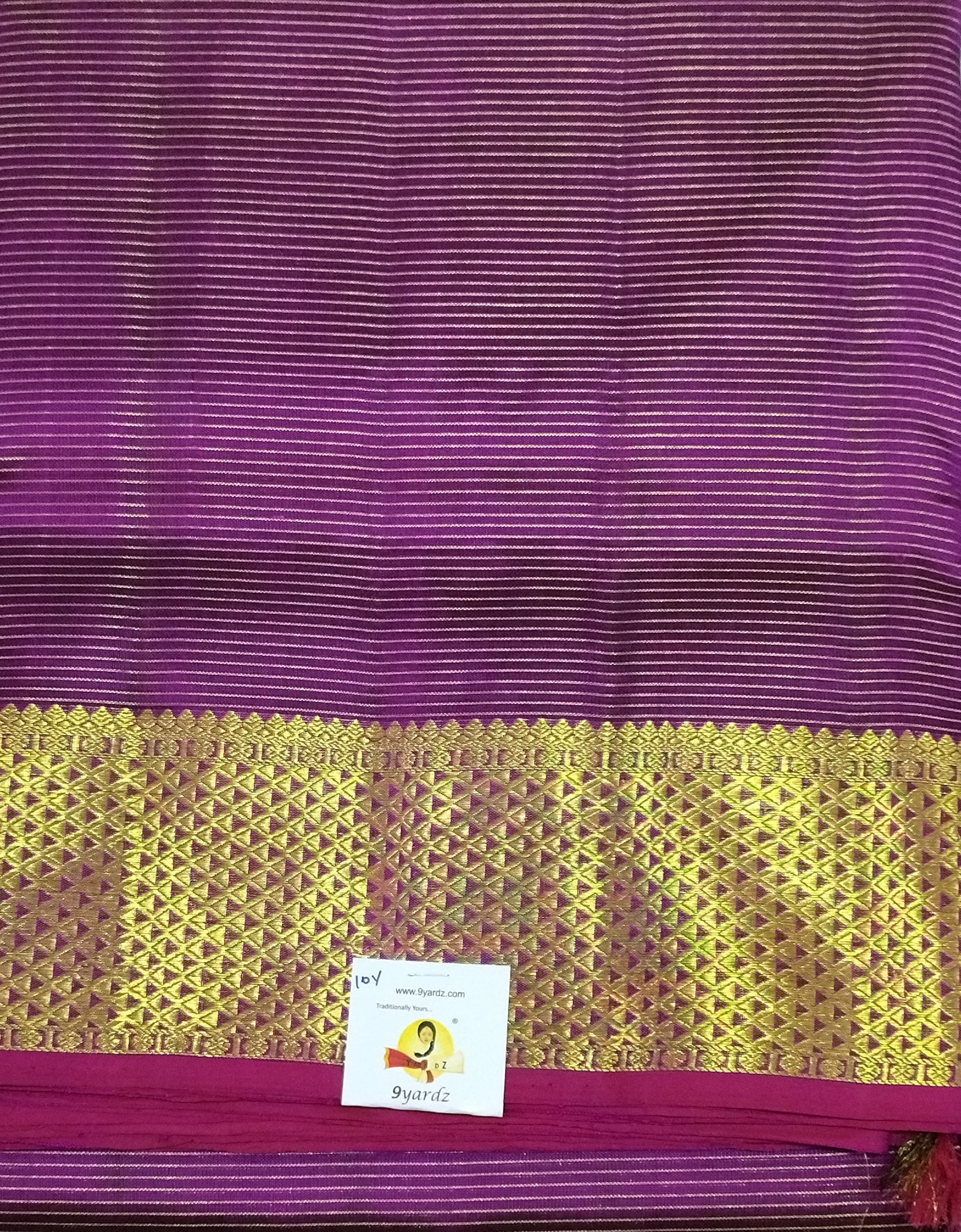 Pure Kanchipuram Silk Madisar Vairavoosi|10yards
