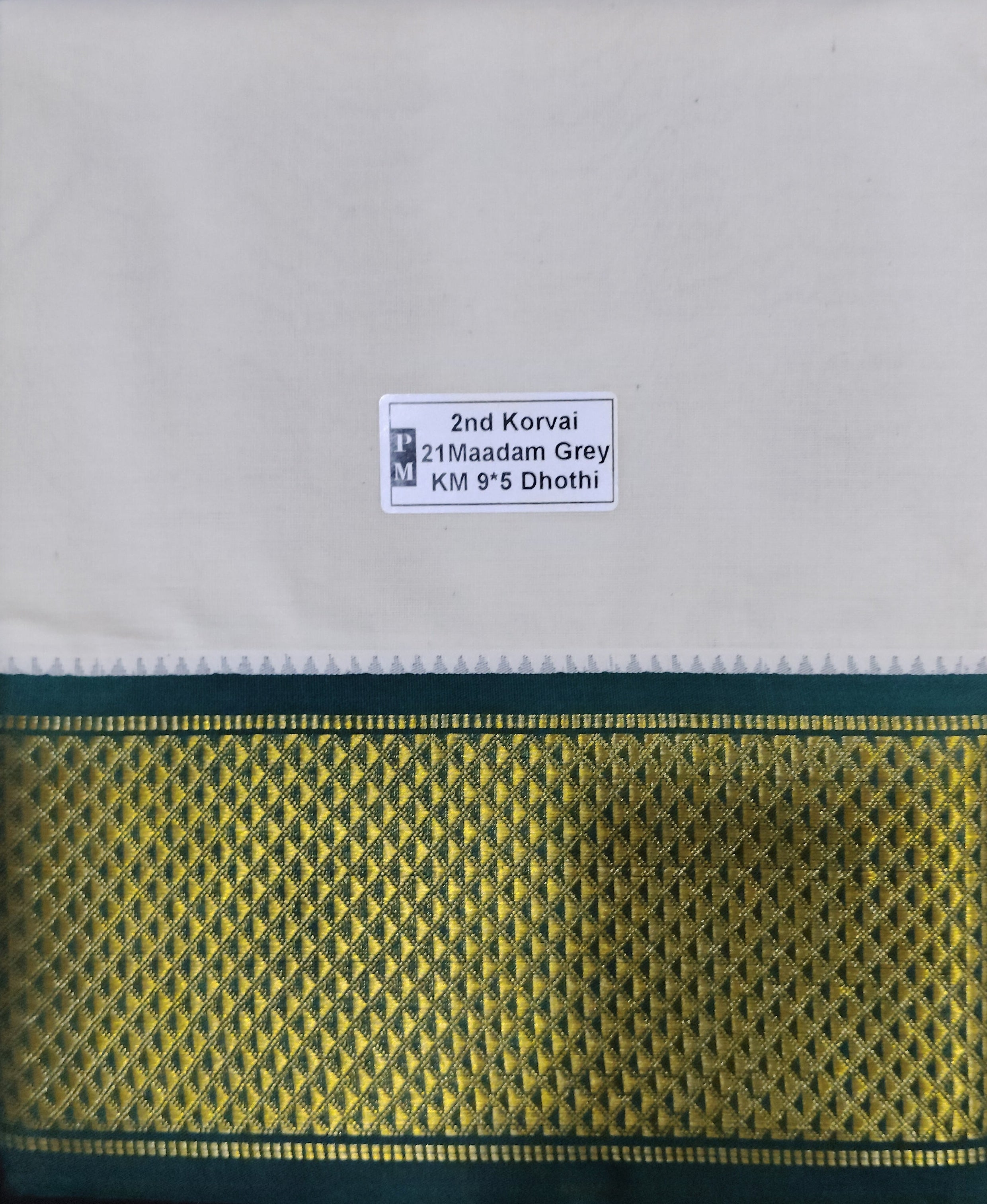 Pure cotton Muhurtham dhoti 9*5 21maadampet