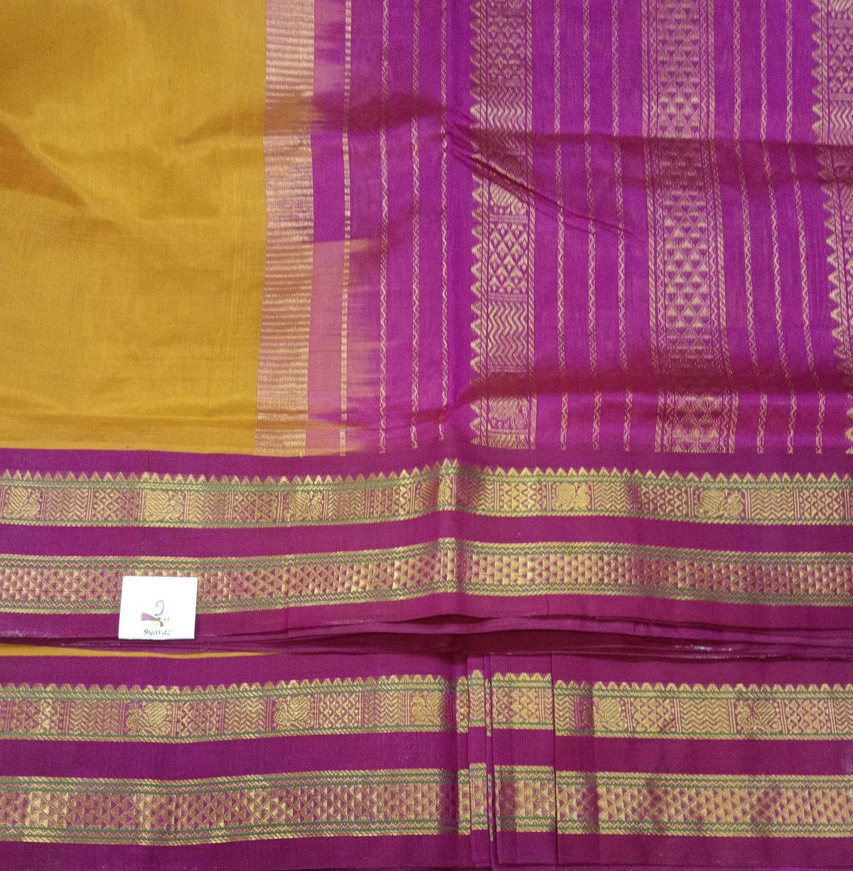 Pure silk cotton -Korvai 10yards madisar