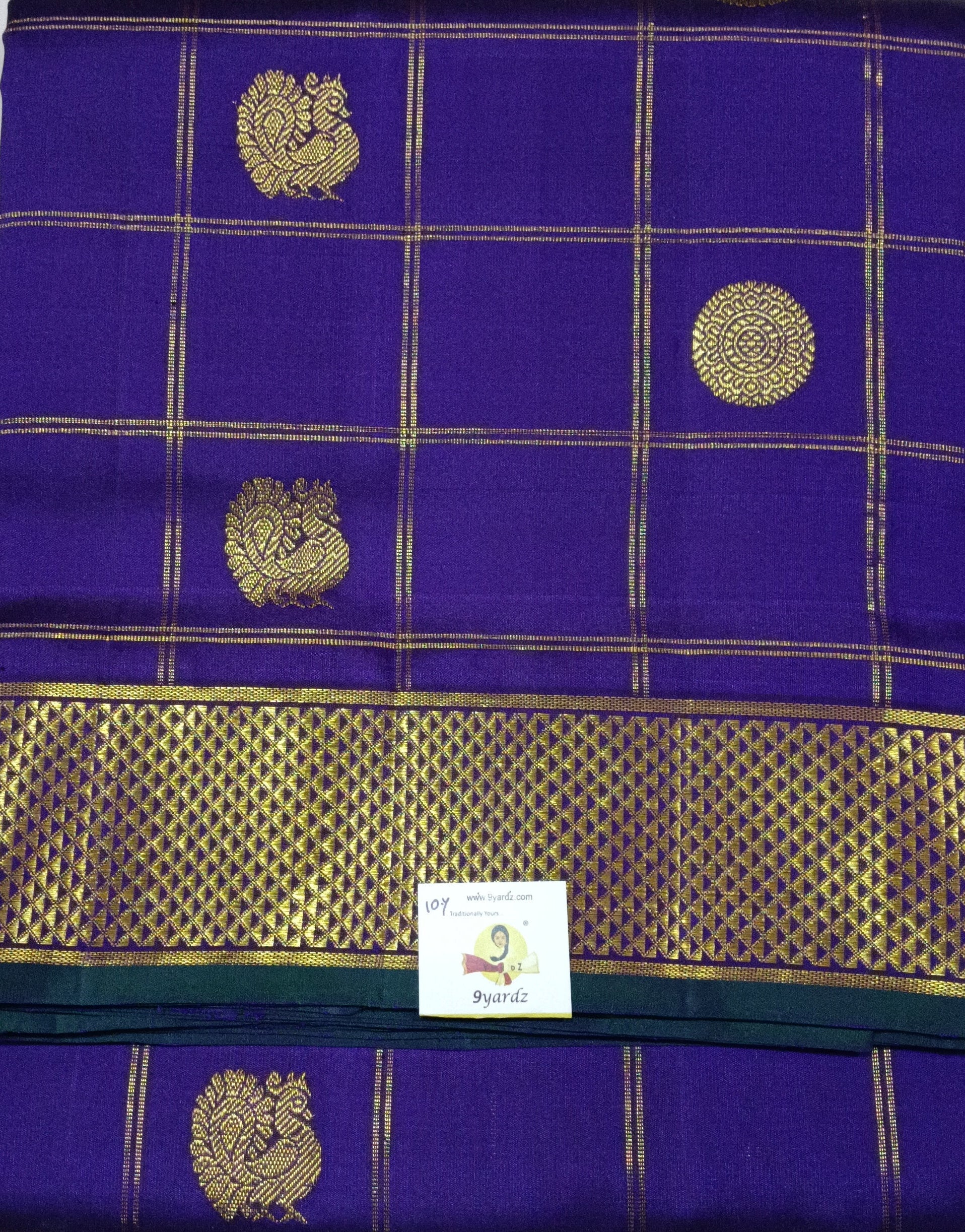 Pure Kanchipuram Silk Madisar 10yards