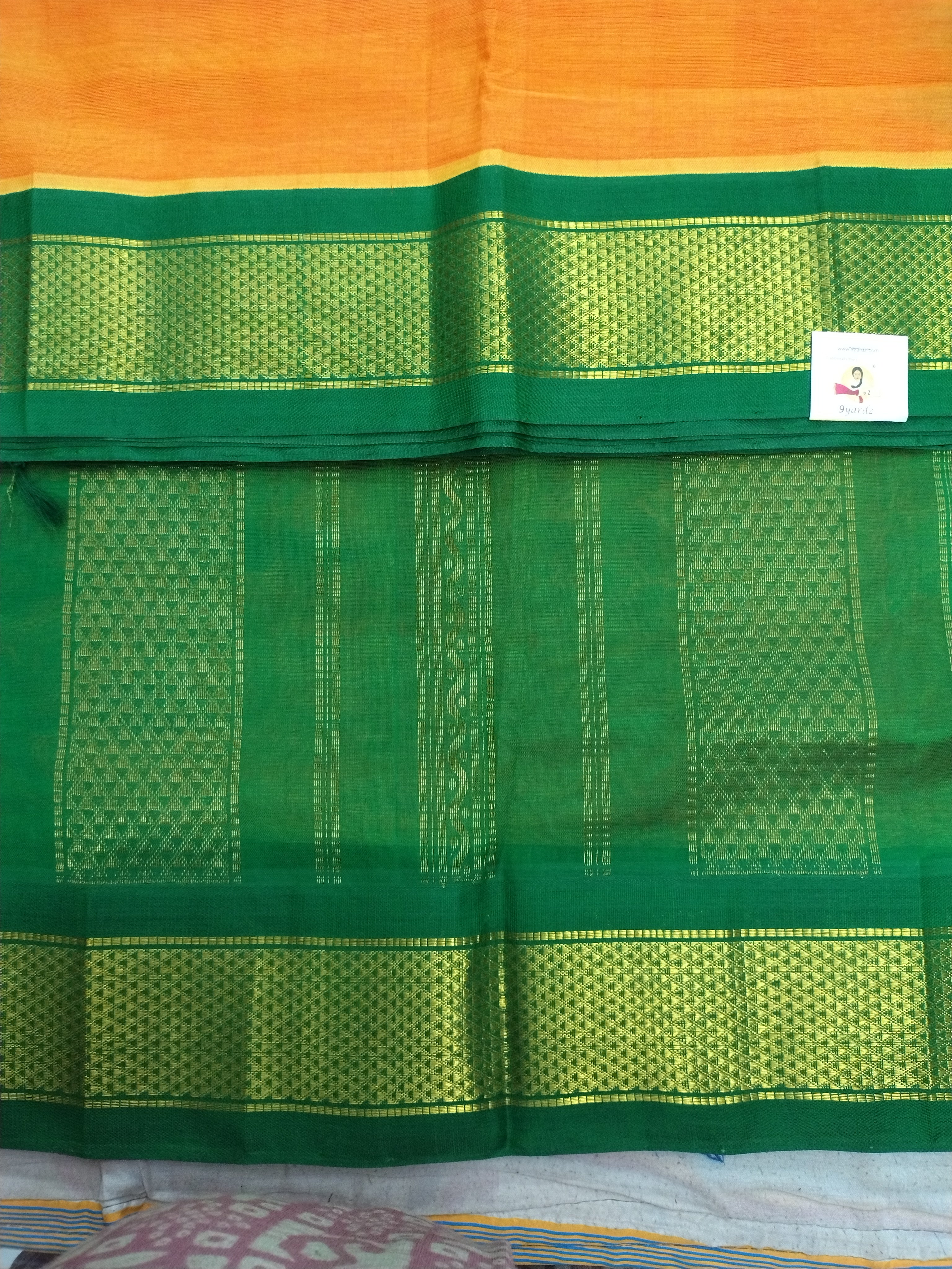 Pure silk cotton Korvai 12yardz