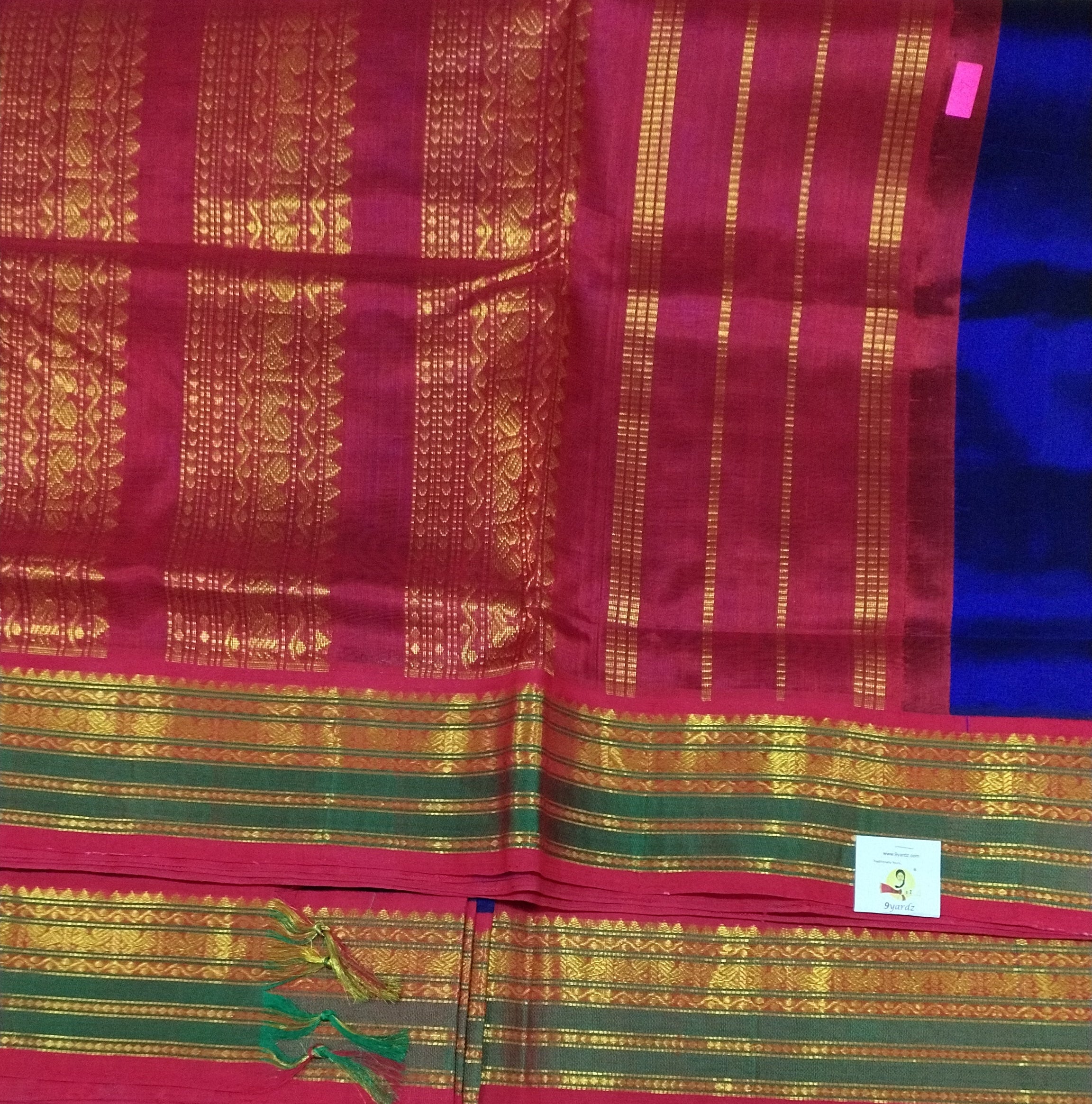 Pure silk cotton -Korvai 10yards madisar