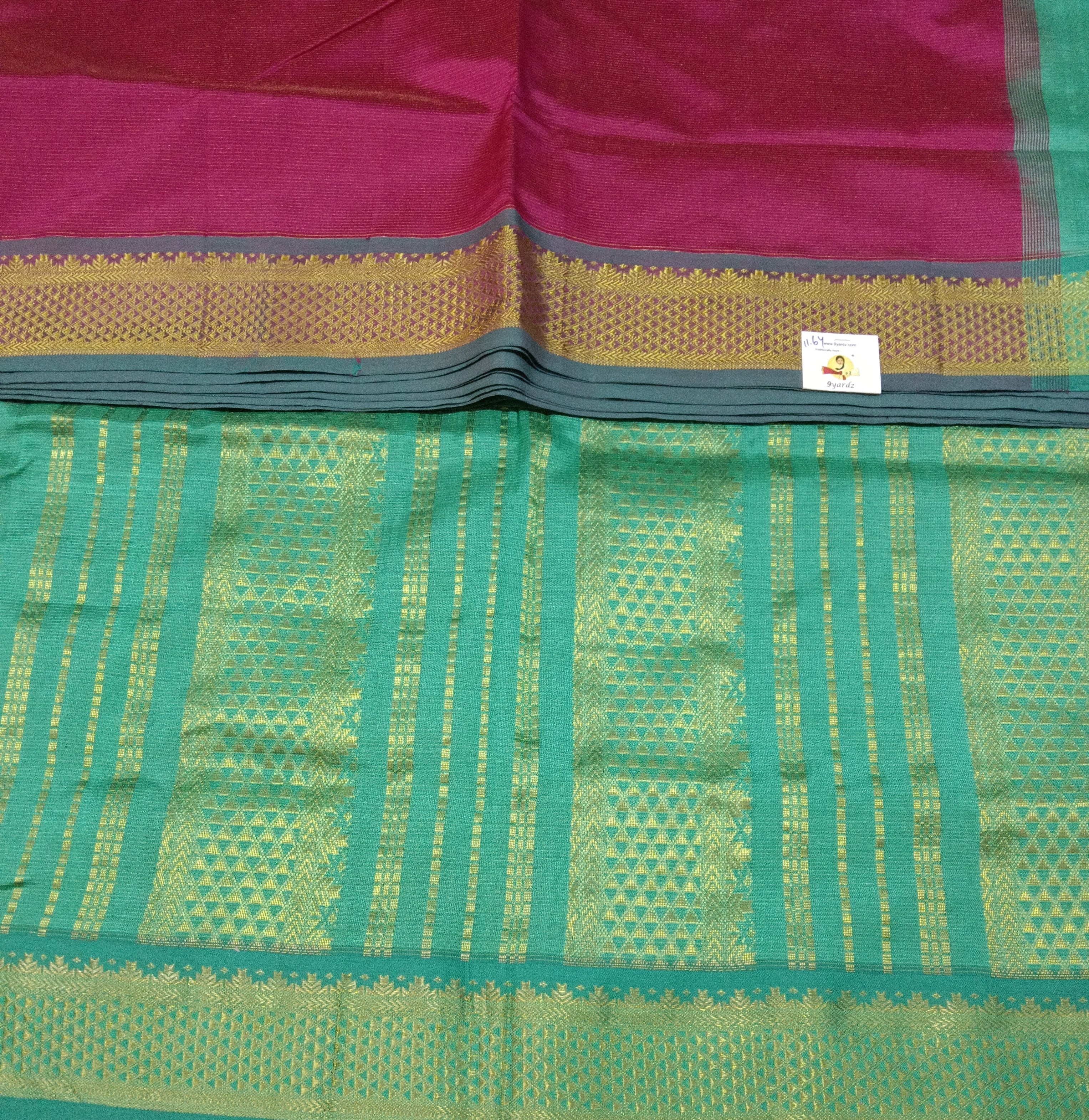 Semi Silk cotton Vairavoosi 11.6yardz