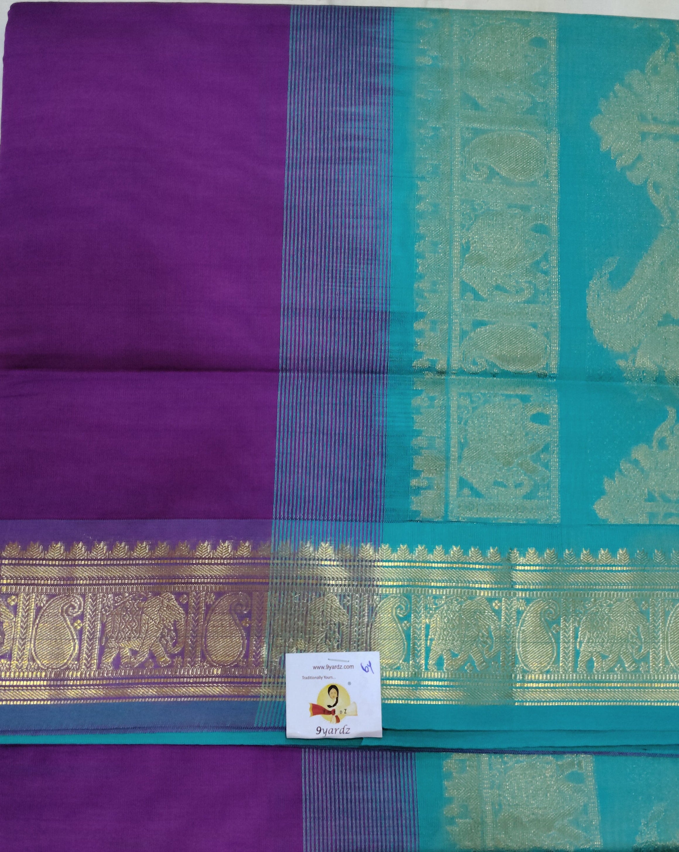 Semi silk Plain 6Yards