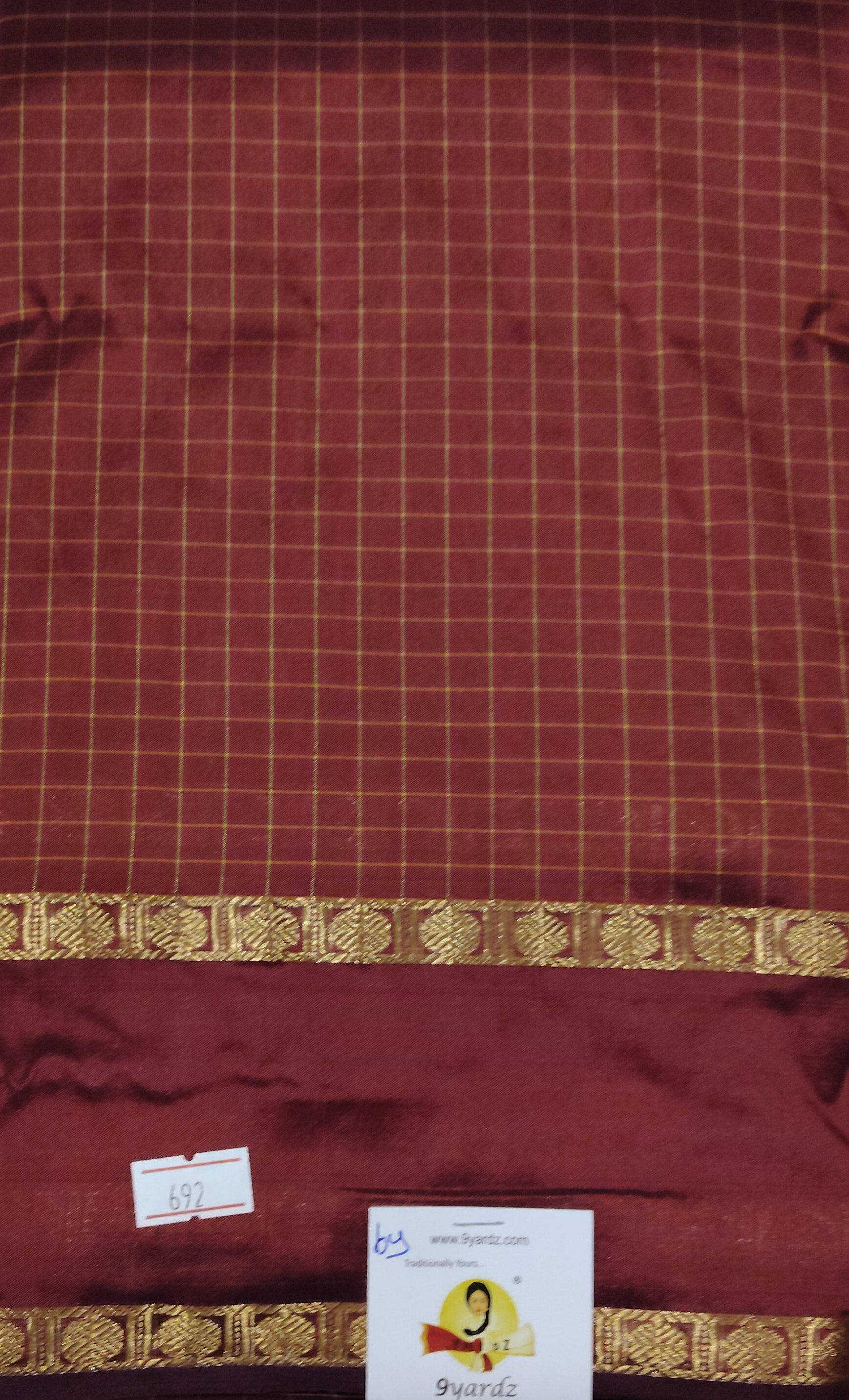 China silk checked 6Yards