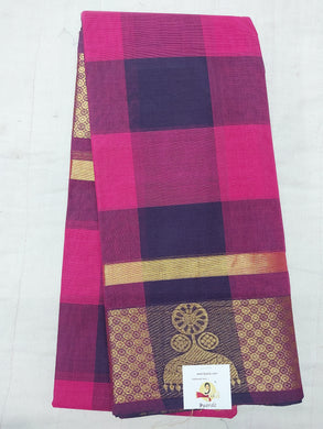 Chettinadu cotton checked 6 yardz