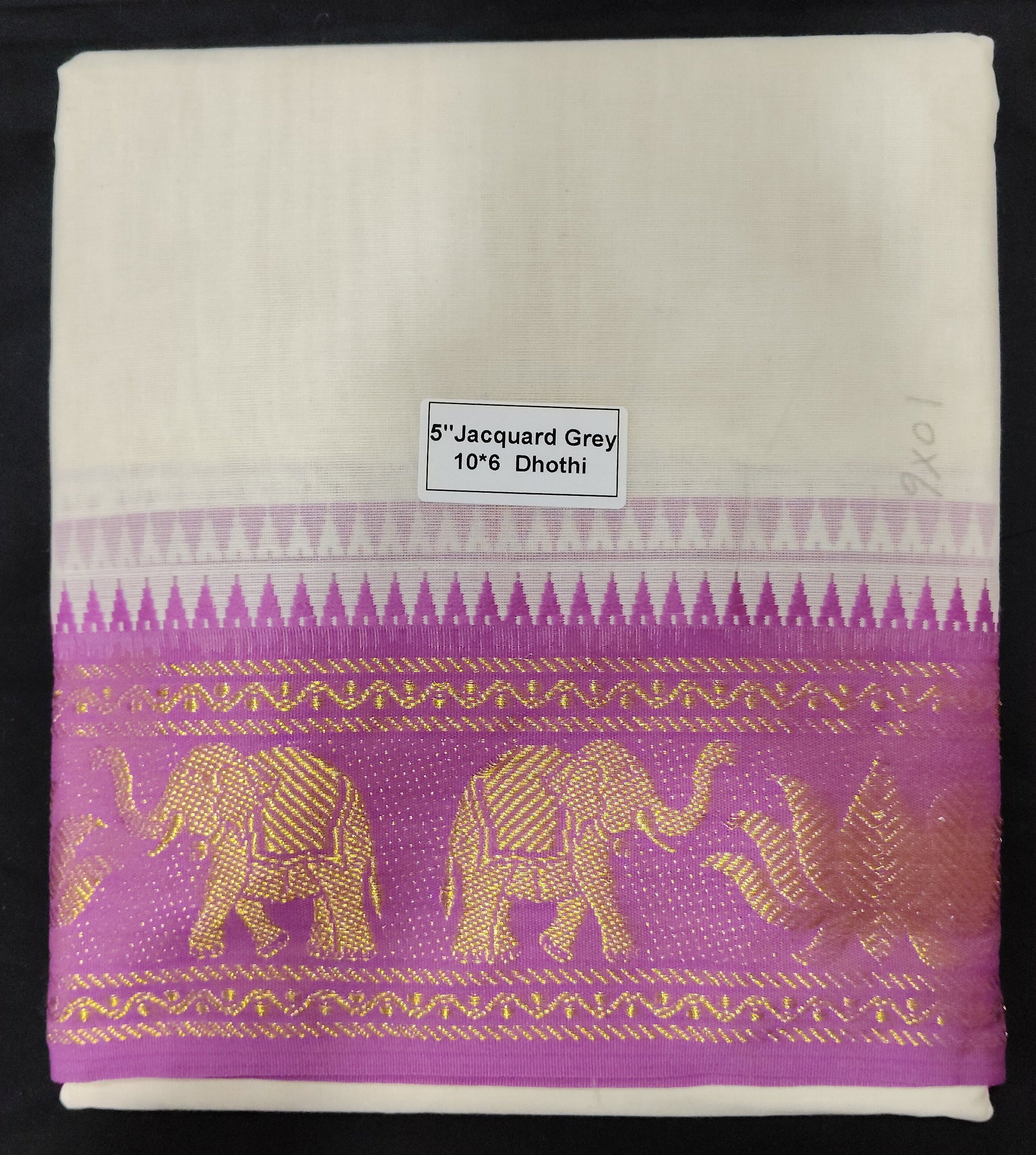 Cotton Dhothi Jacquard 10*6