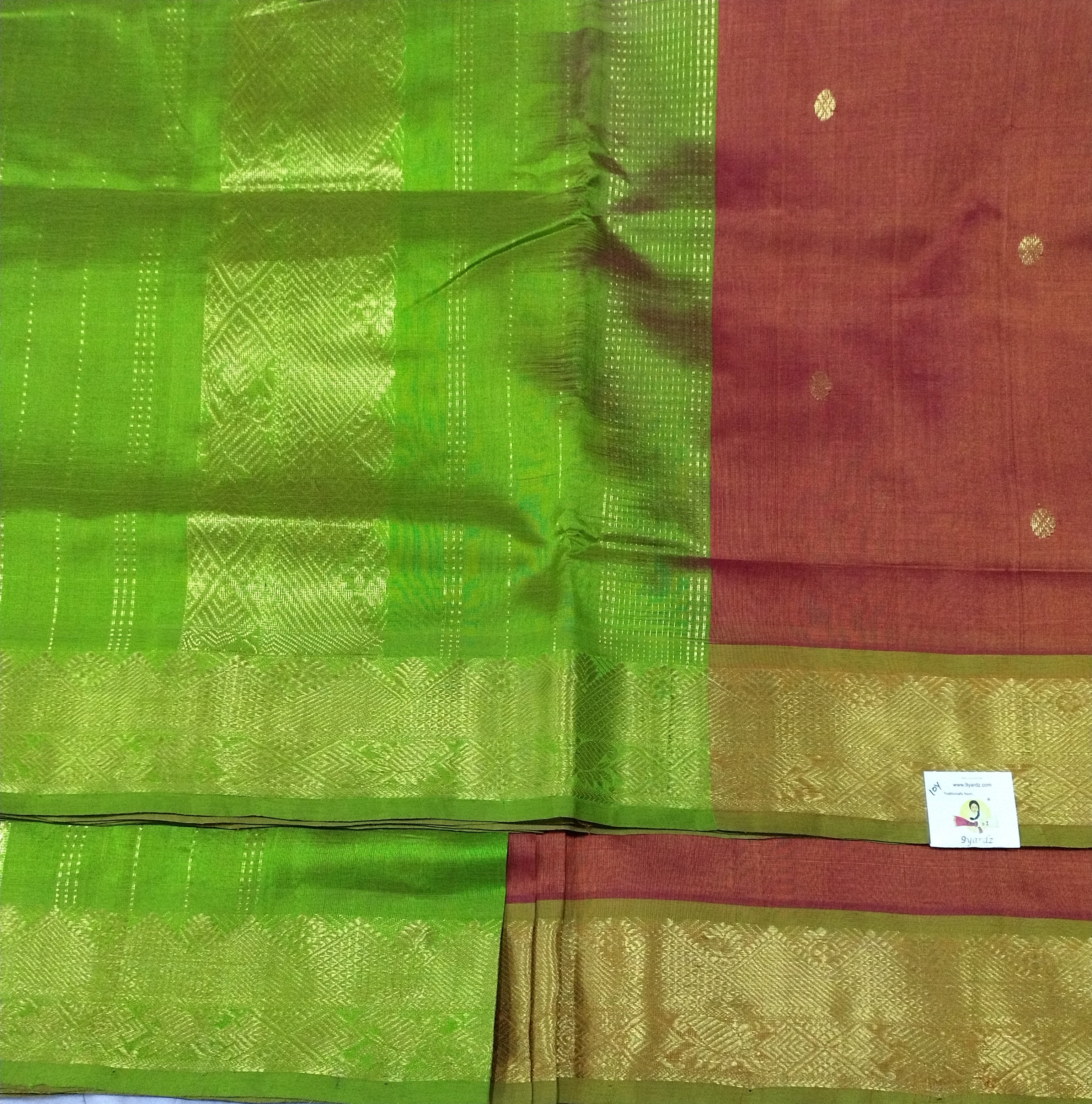 Pure silk cotton Butta 10yards madisar