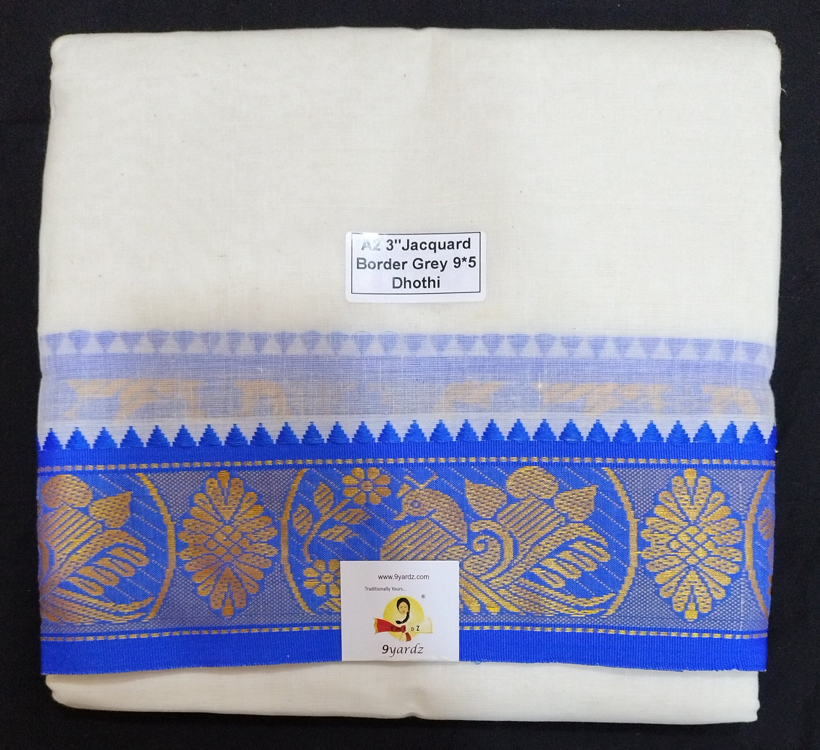 Cotton Dhothi Unbleached 9*5