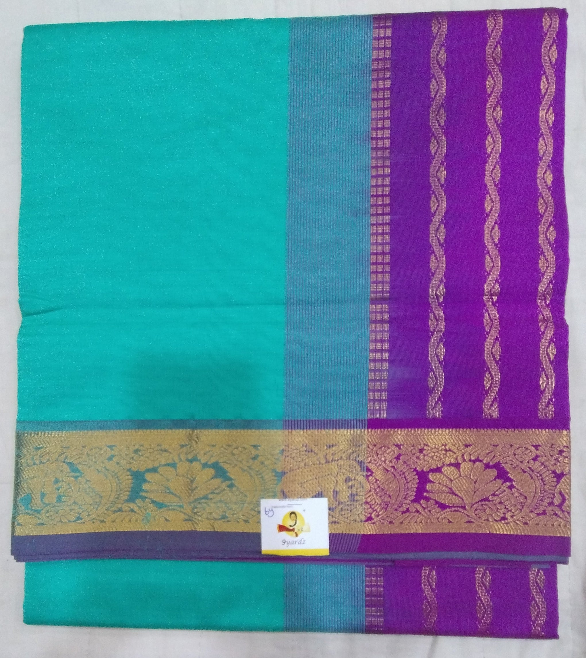 Semi silk Plain 6Yards