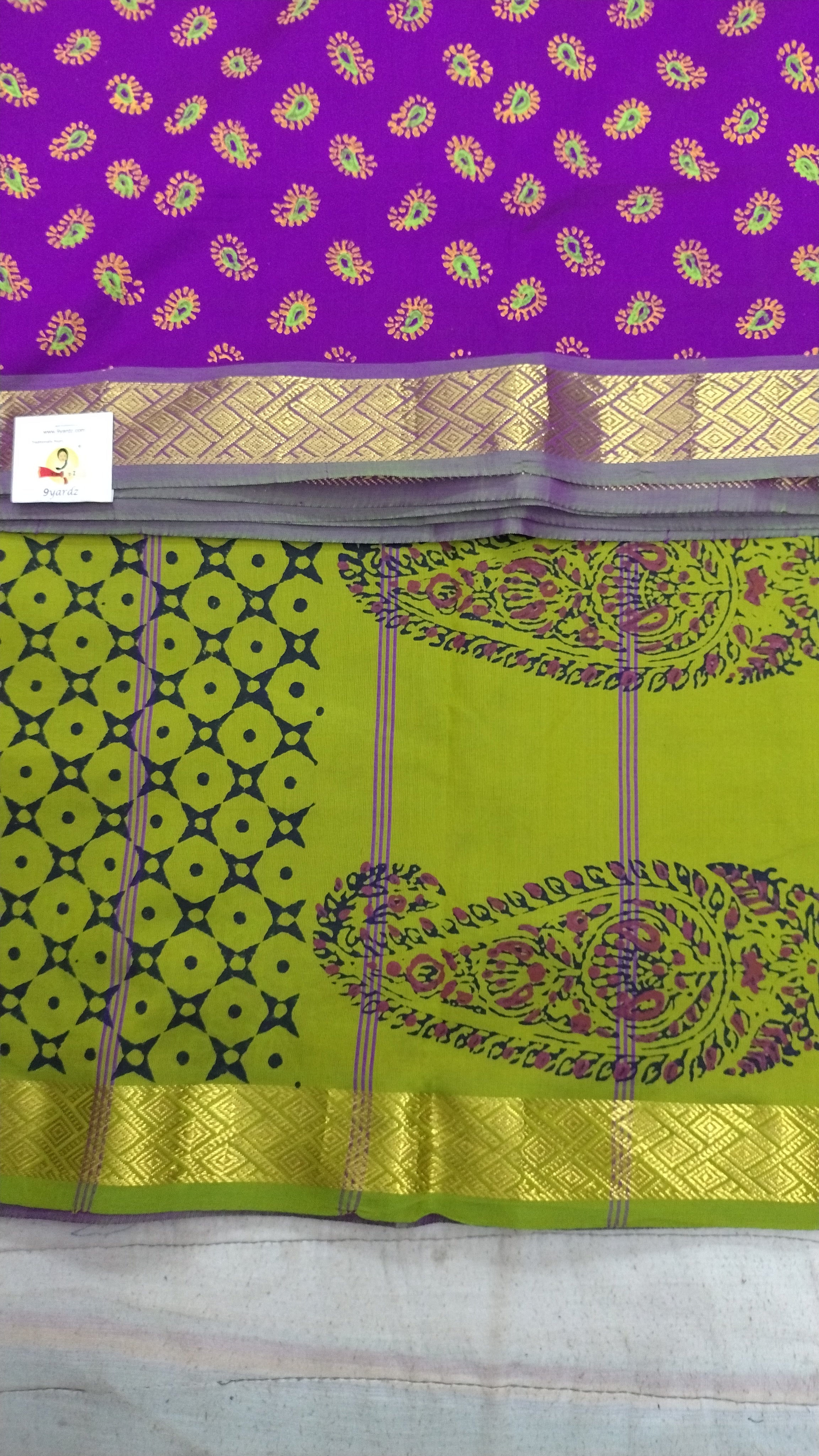 Semi Silk cotton printed Madisar