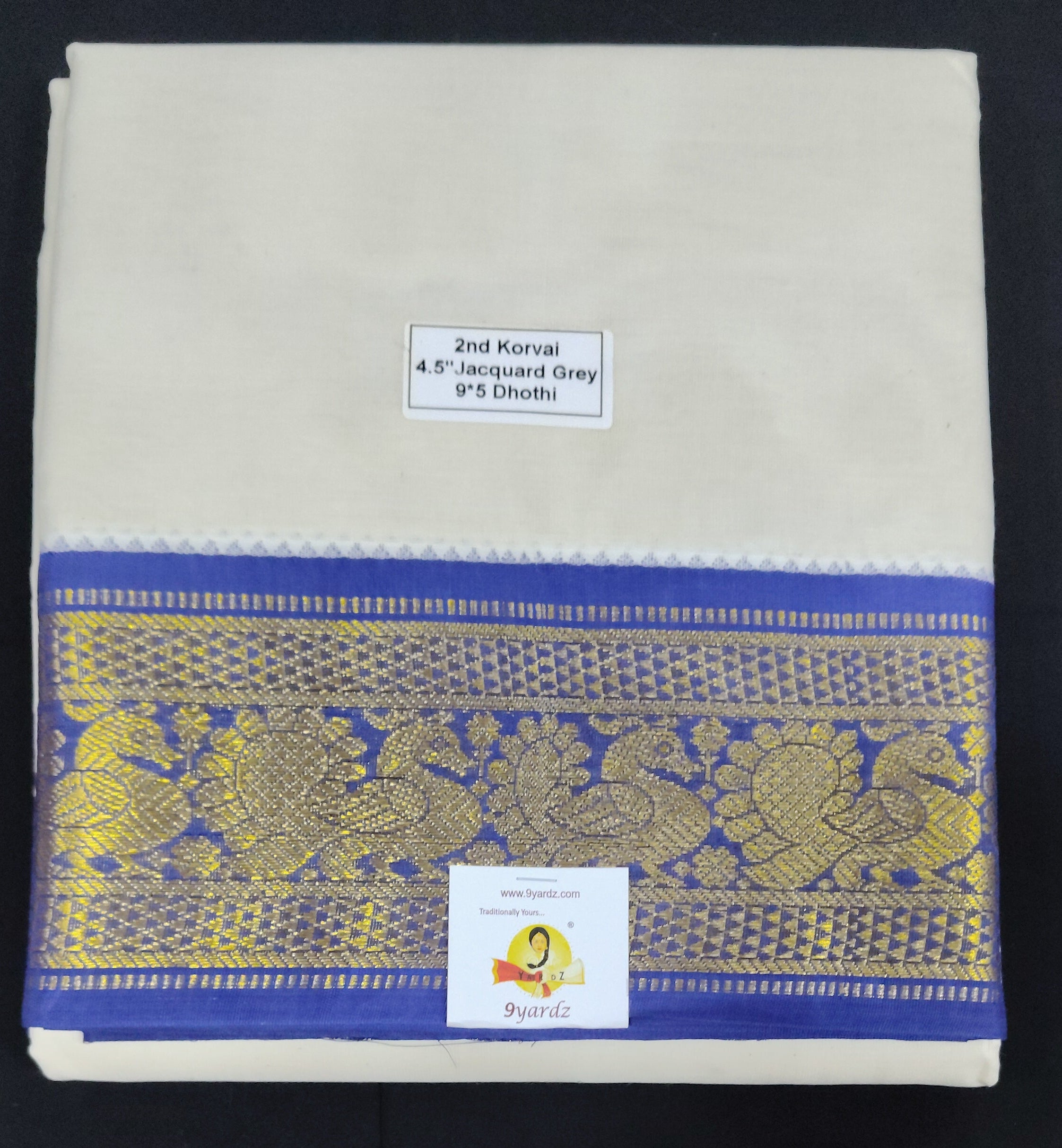 Pure cotton Muhurtham Jacquard dhoti 9*5