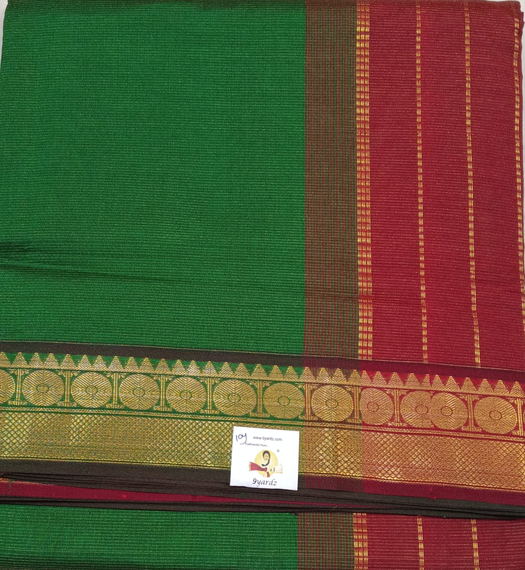 Semi Silk cotton vairavoosi Madisar 10yards