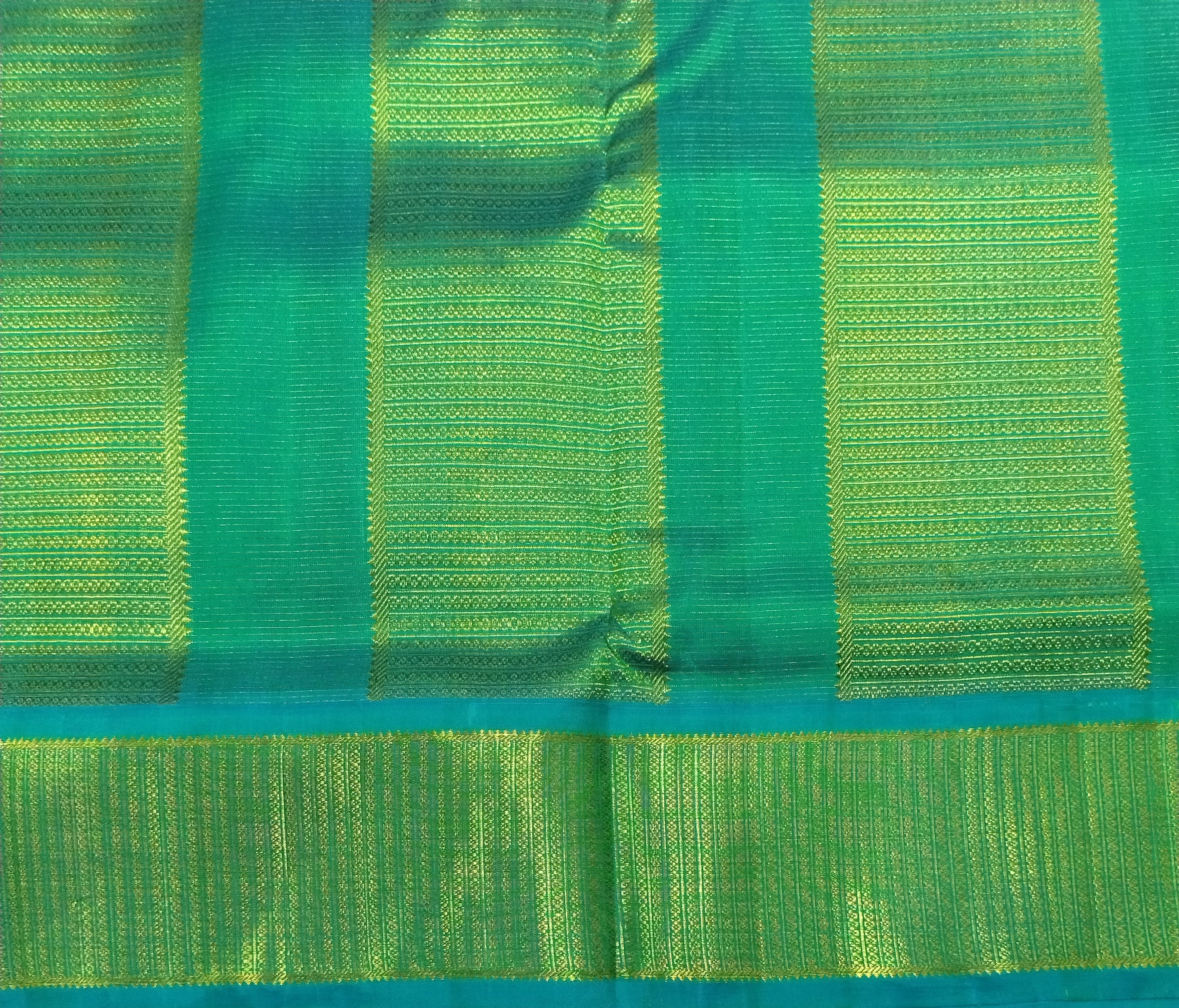 Pure Kanchipuram Silk Madisar Vairavoosi|10yards