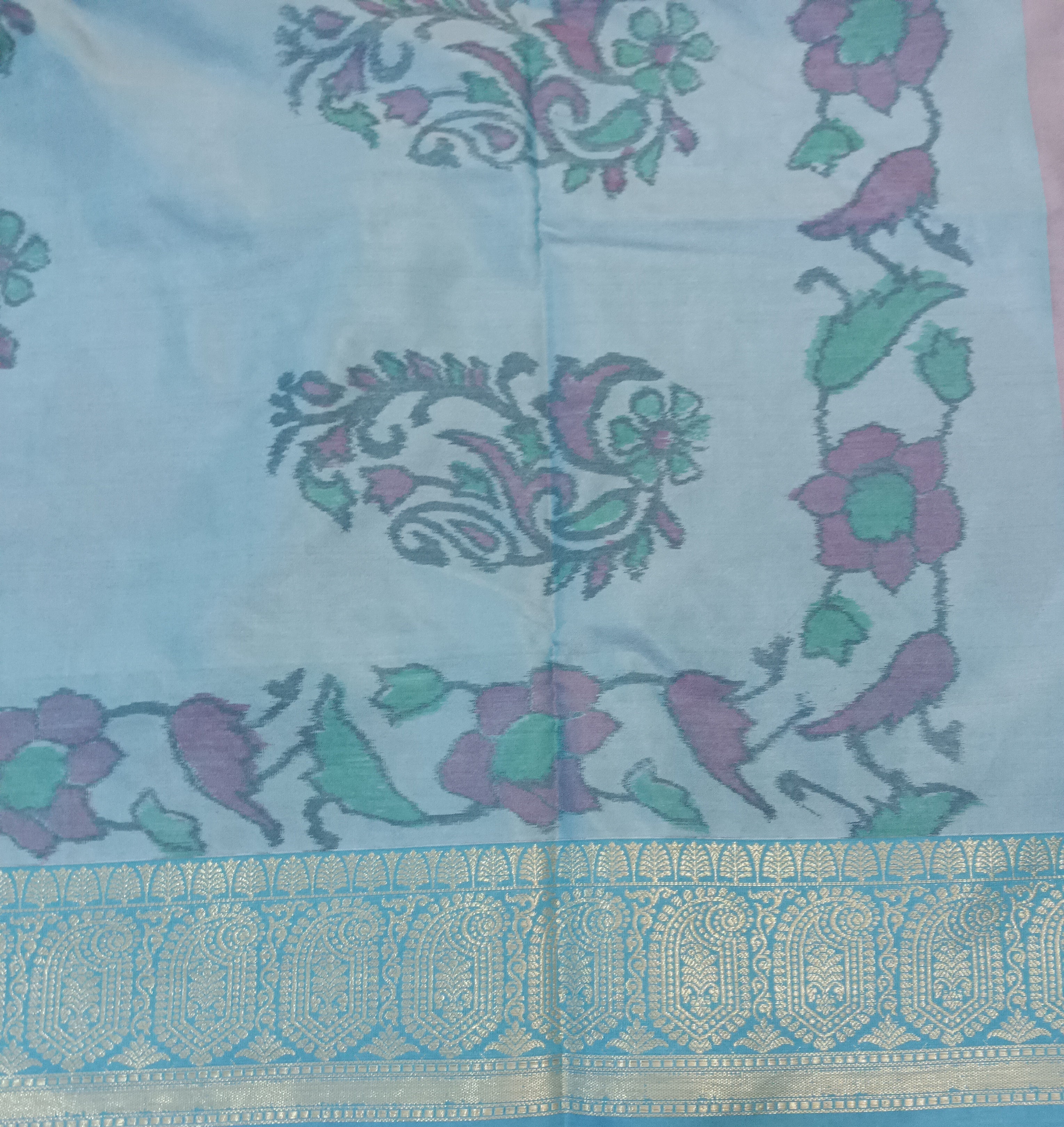 Ikkat semi silk madisar