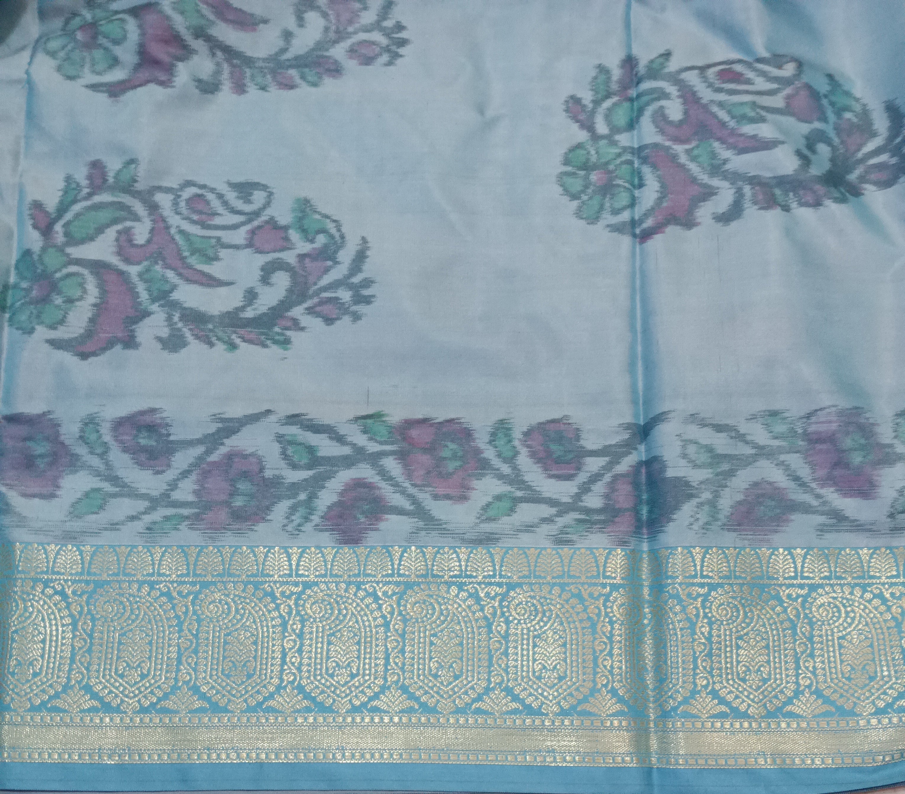 Ikkat semi silk madisar