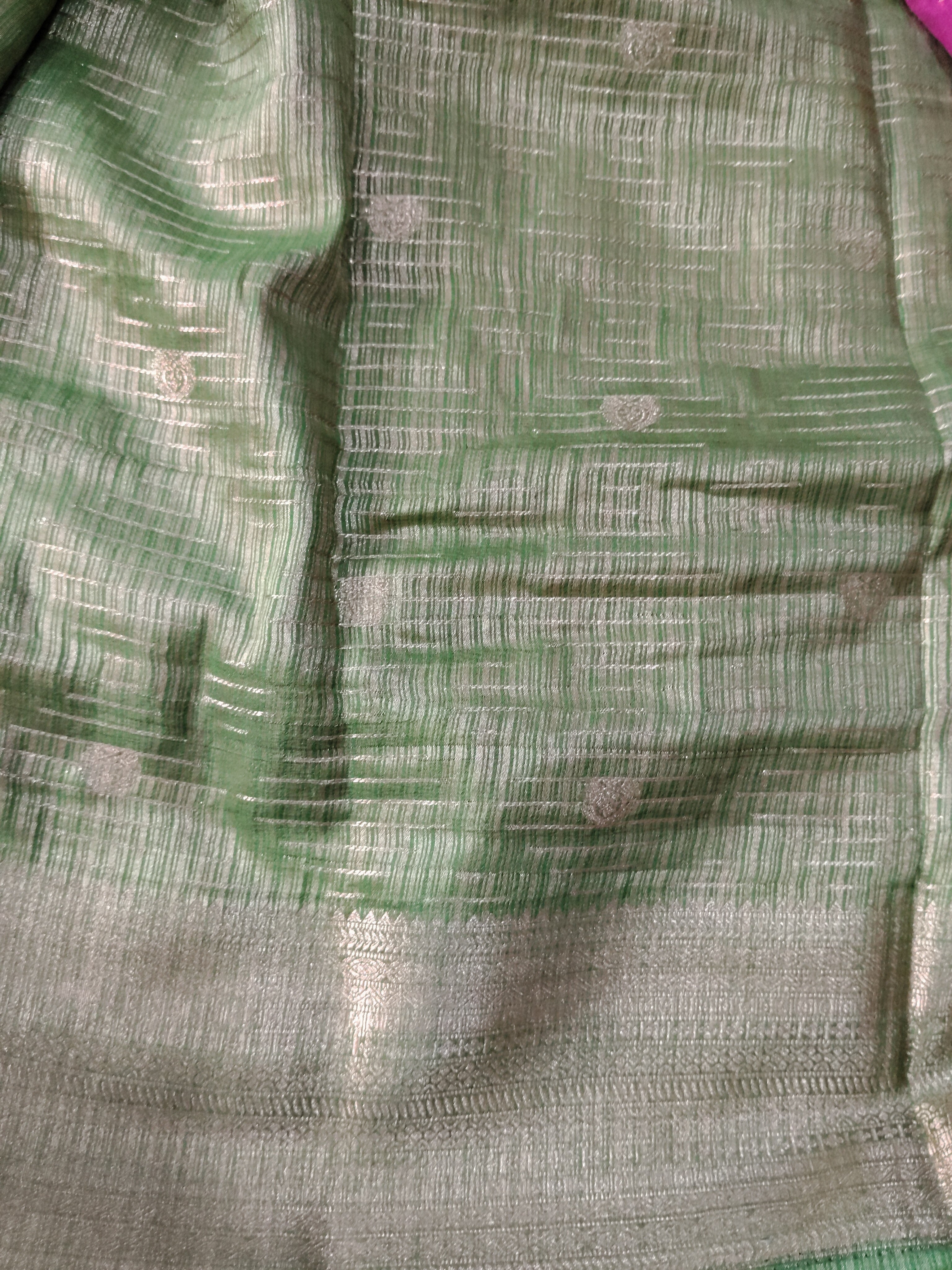 Mysore crepe silk checked (synthetic)