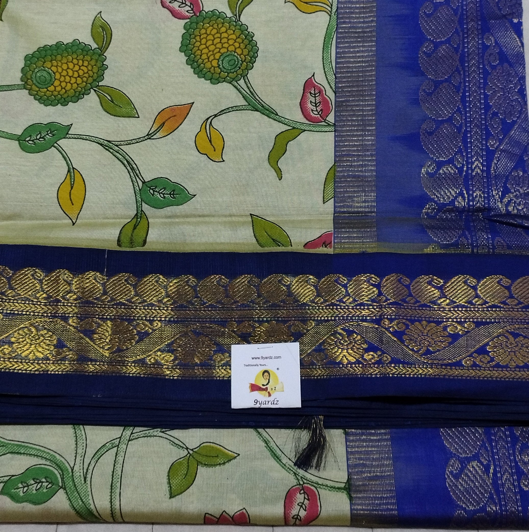 Semi Silk cotton Korvai Printed Madisar