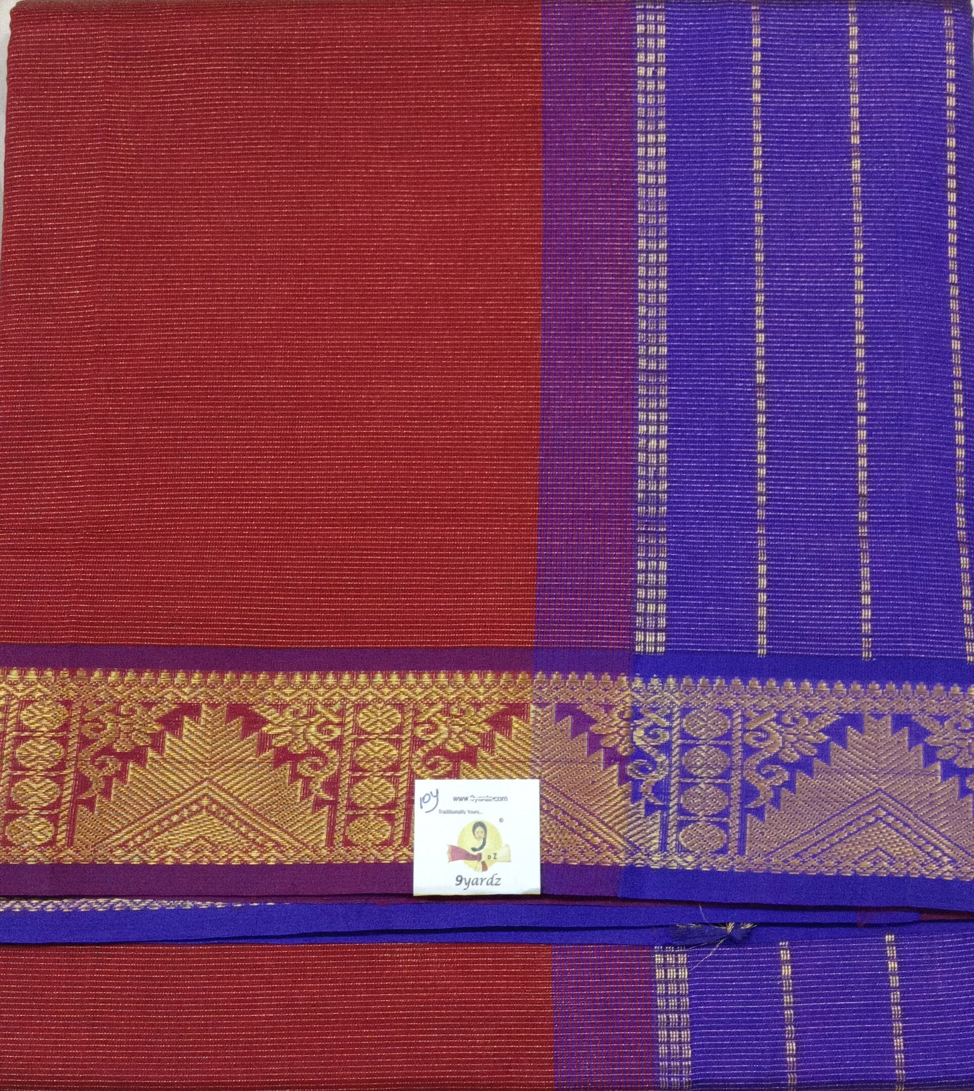 Semi Silk cotton vairavoosi Madisar 10yards