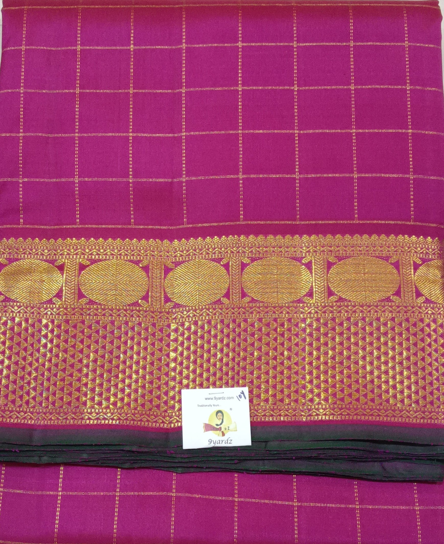 Pure Kanchipuram Silk Madisar 10yards