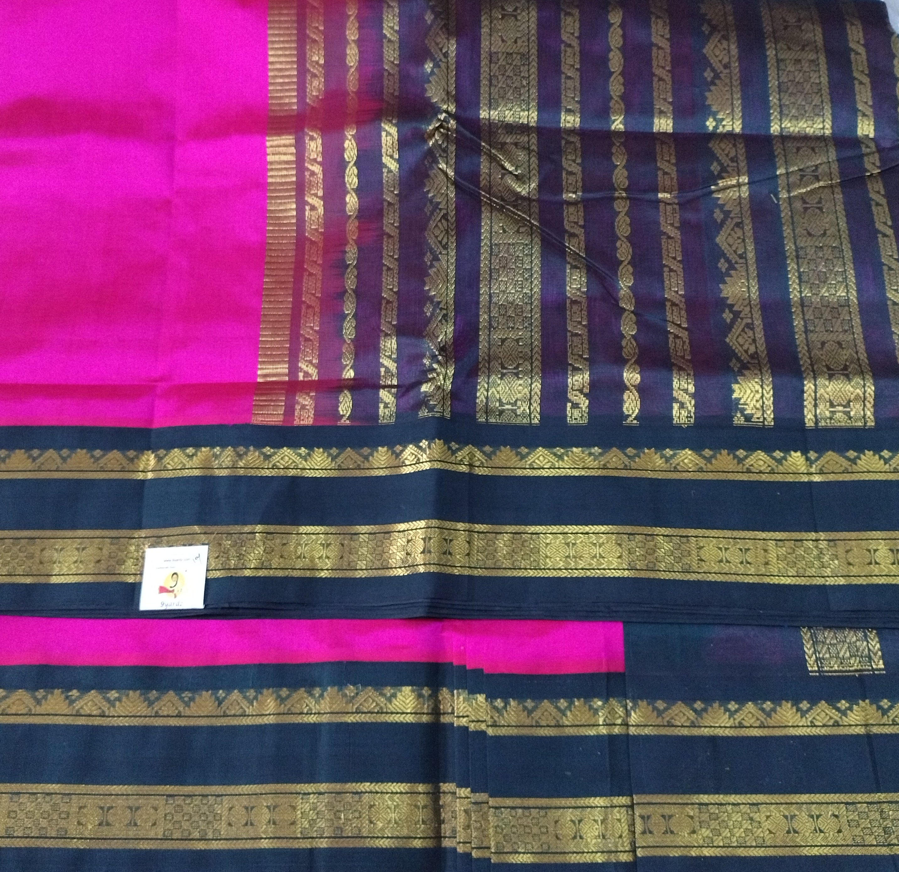 Pure silk cotton -Korvai 10yards madisar