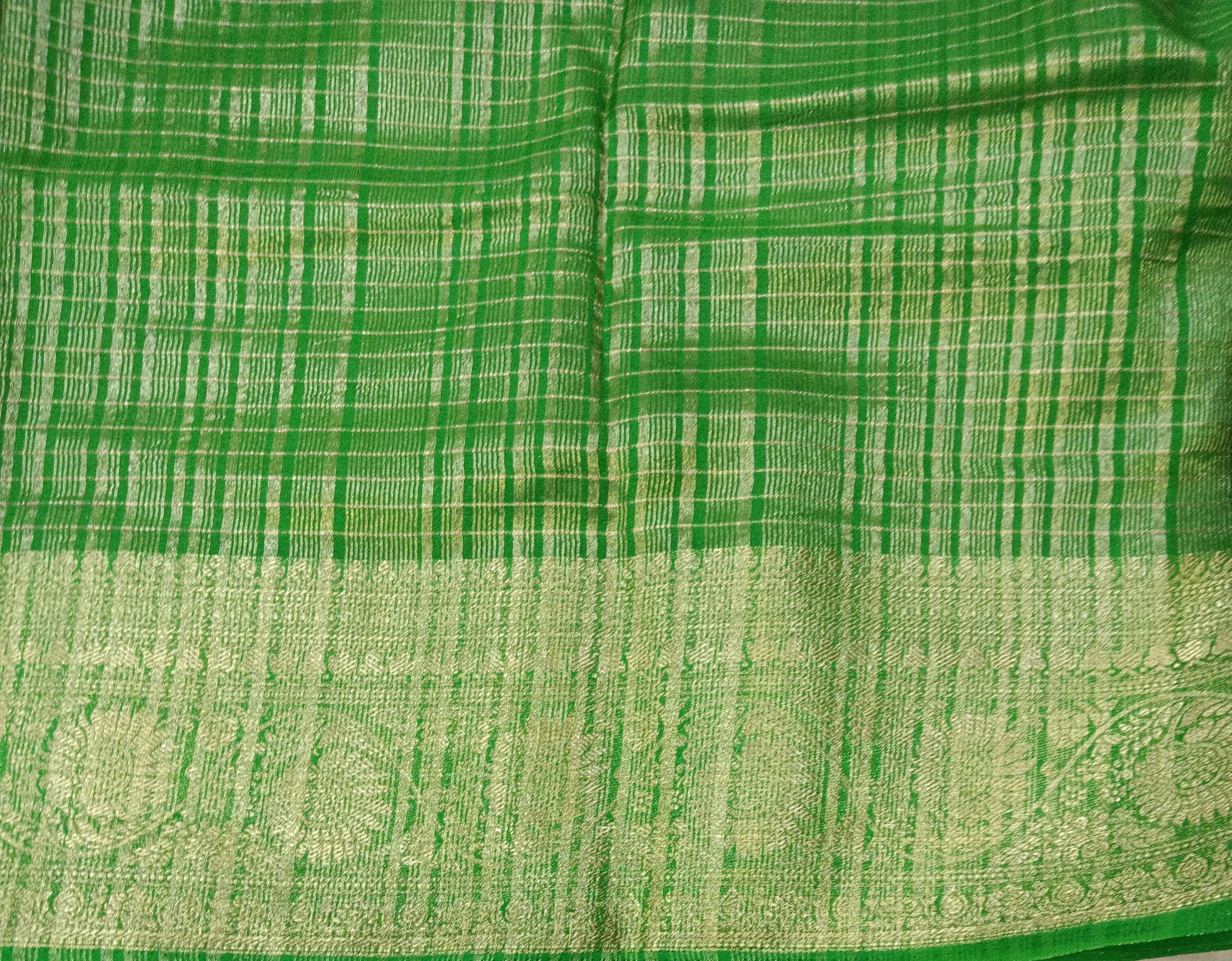 Mysore crepe silk checked (synthetic)