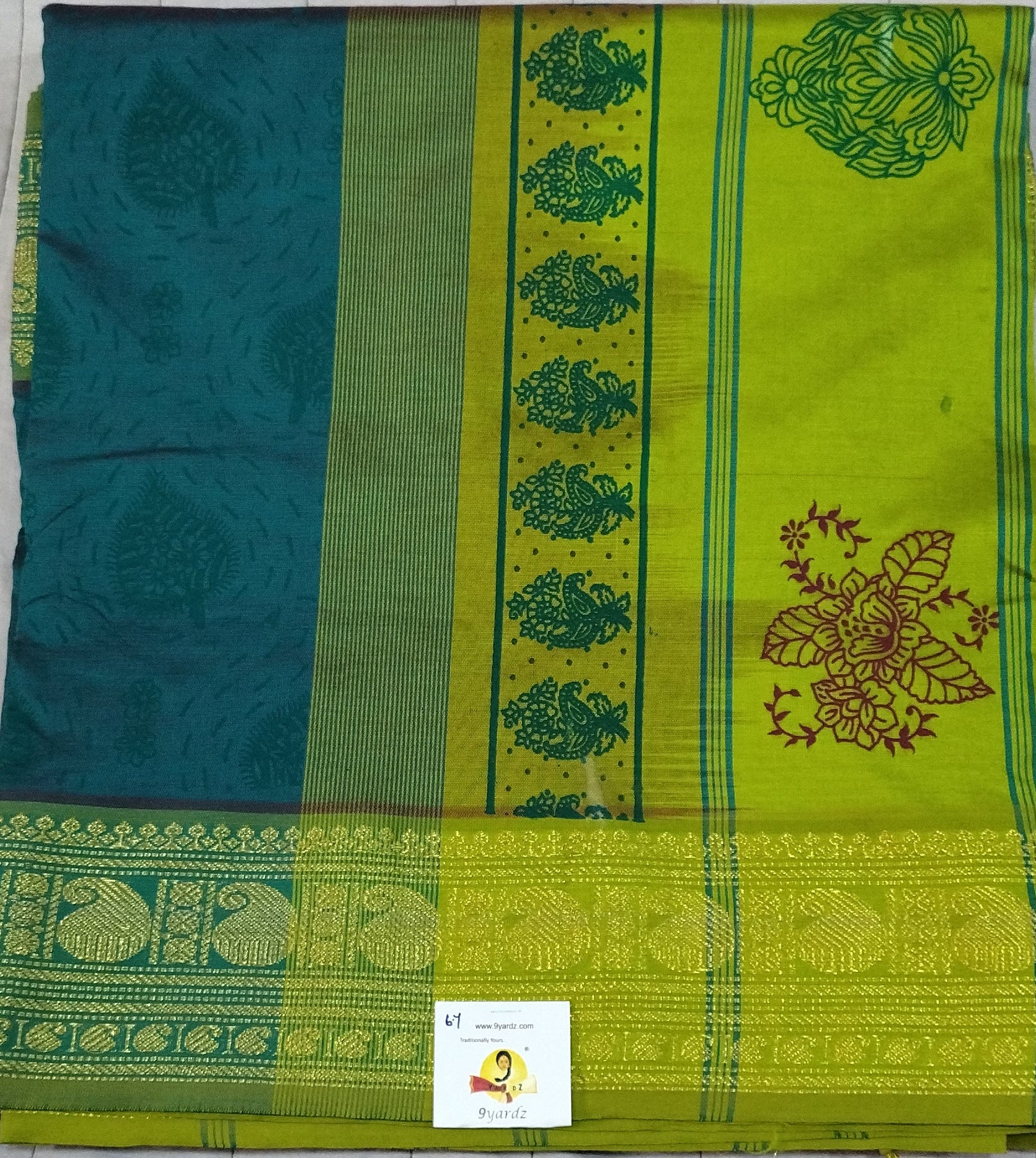 Semi silk Printed 6Yards