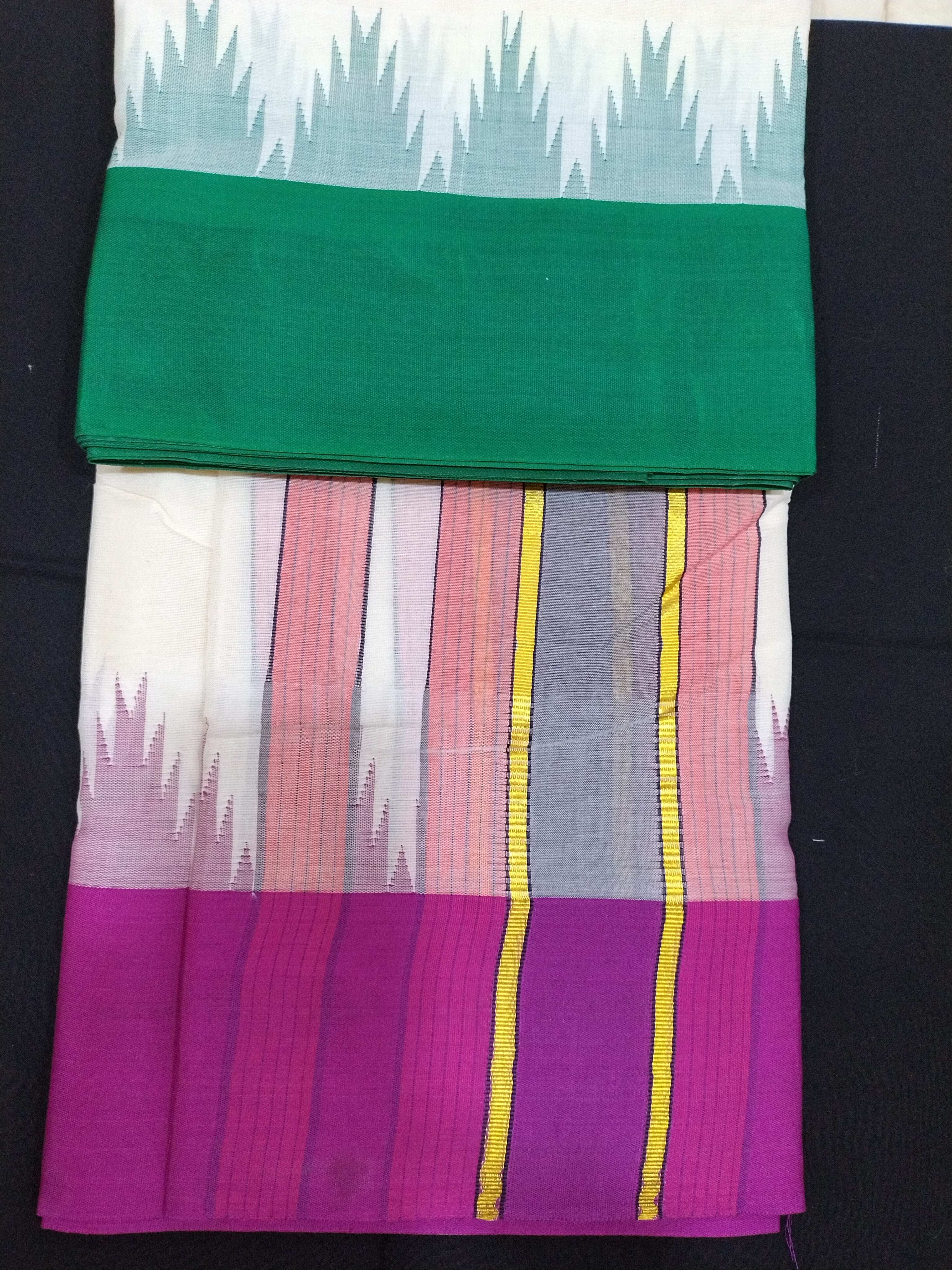 Pure cotton Muhurtham KM Temple dhoti 9*5