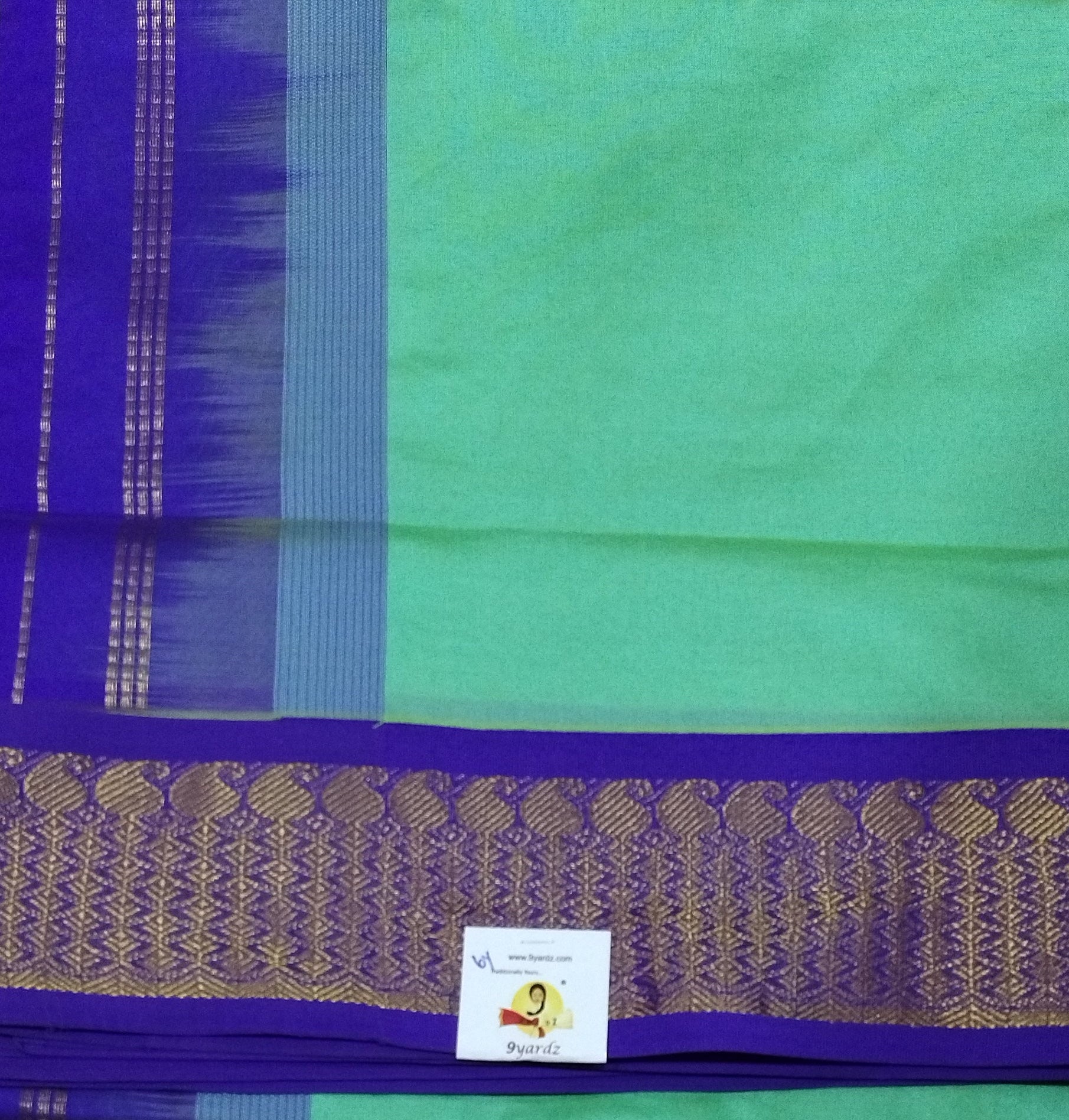 Semi silk Plain Korvai 6Yards