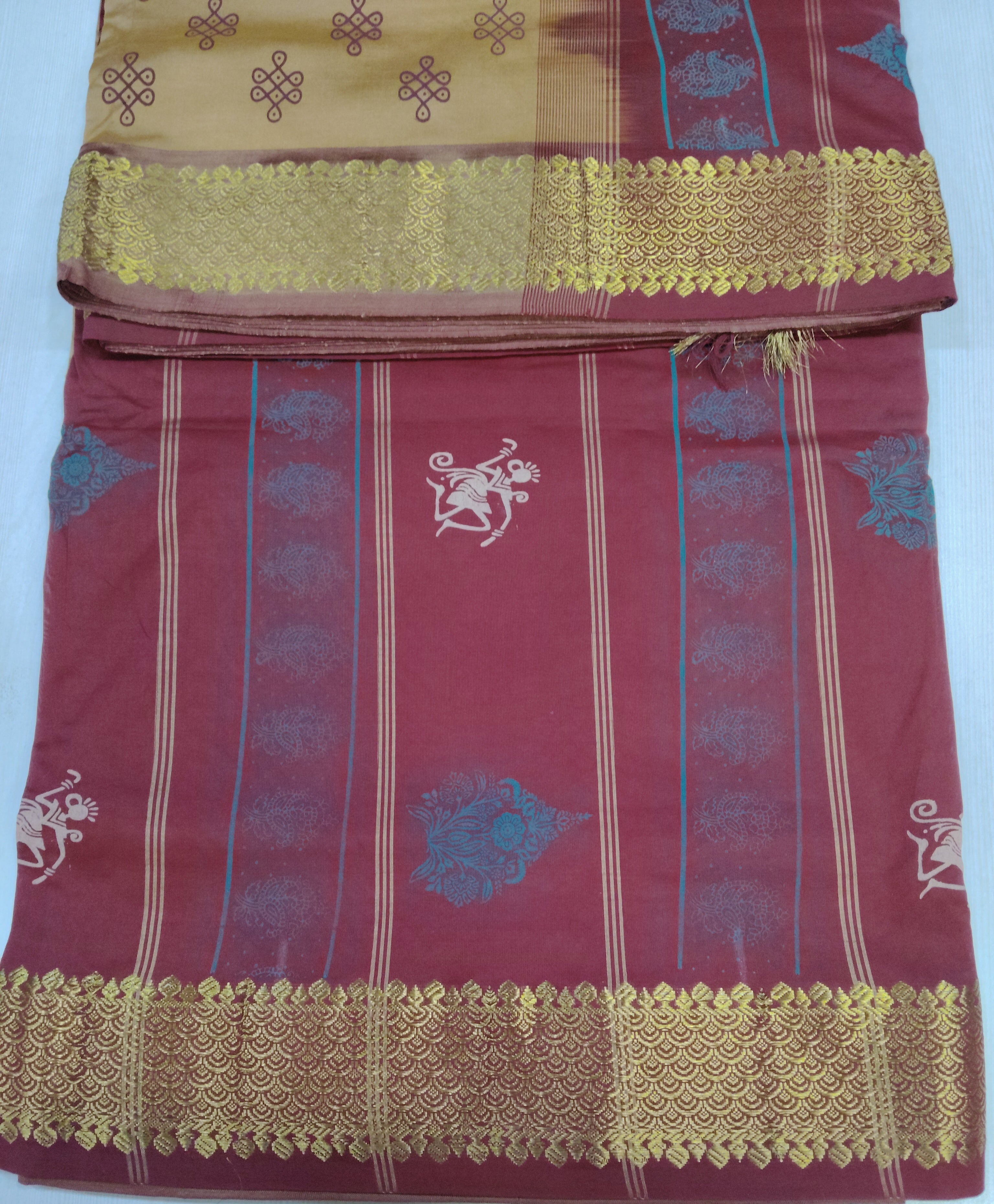 Semi Silk cotton printed Madisar