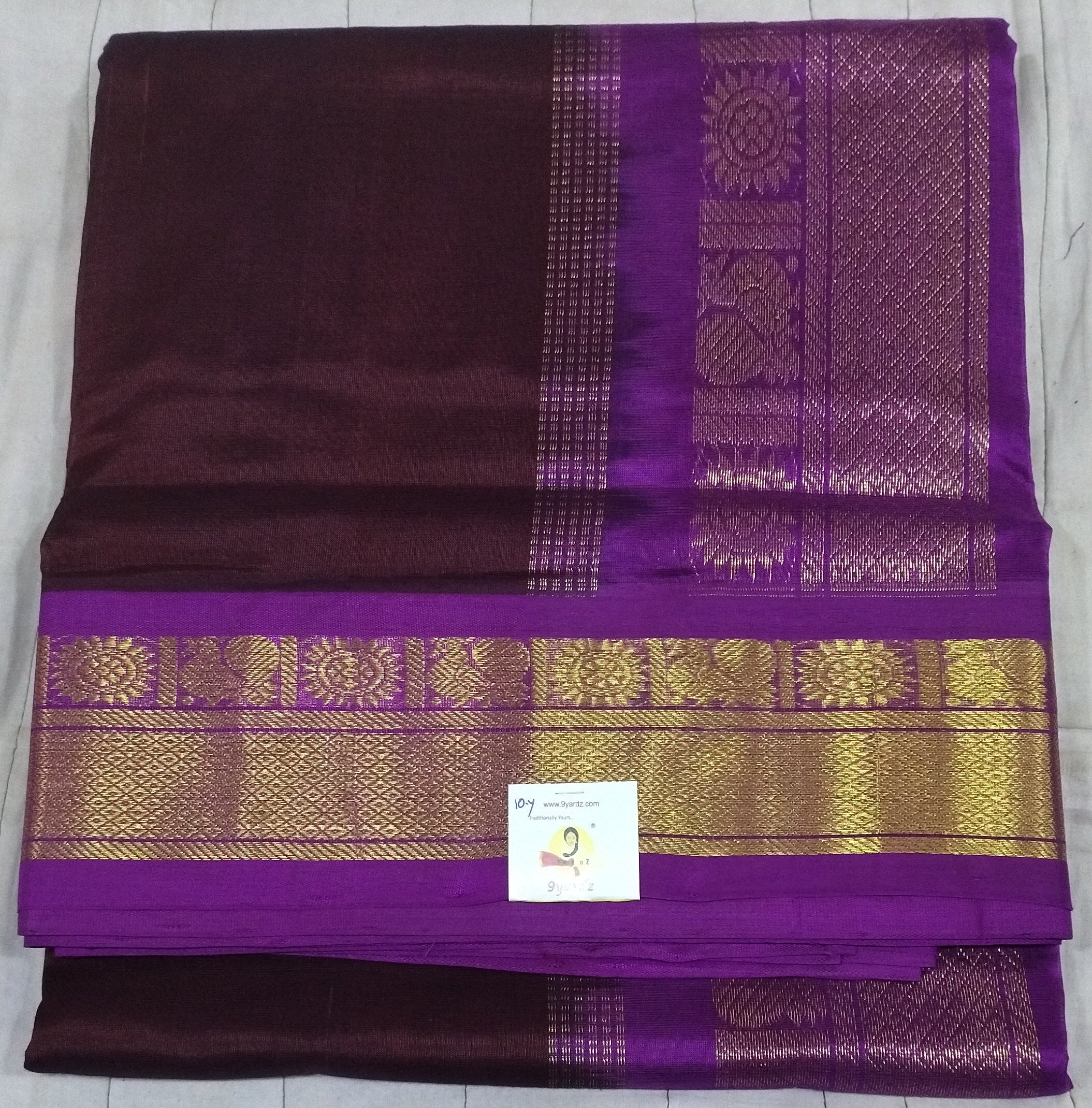 Pure silk cotton -Korvai 10yards madisar