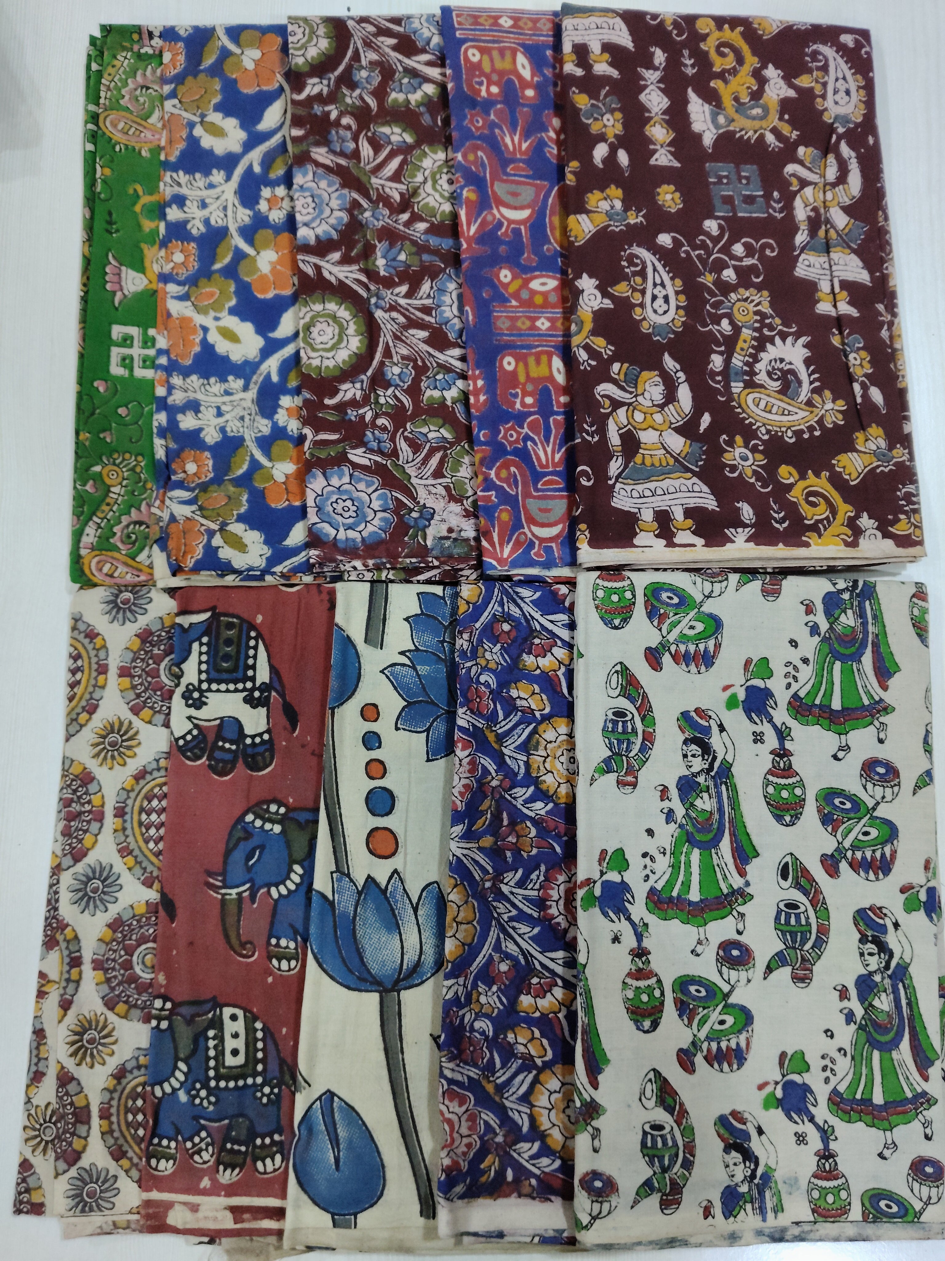 Navarathri special Kalamkari blouse bits