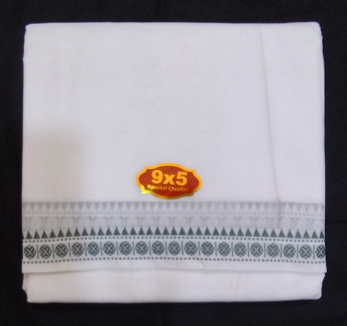 Cotton Dhothi bleached 9*5
