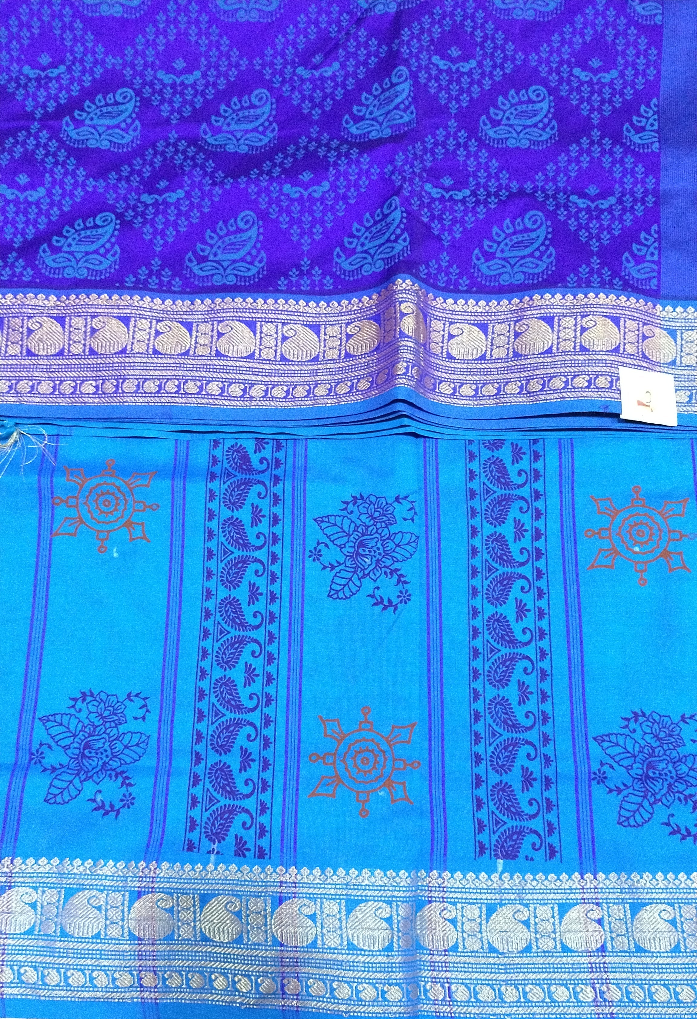 Semi silk Printed 6Yards