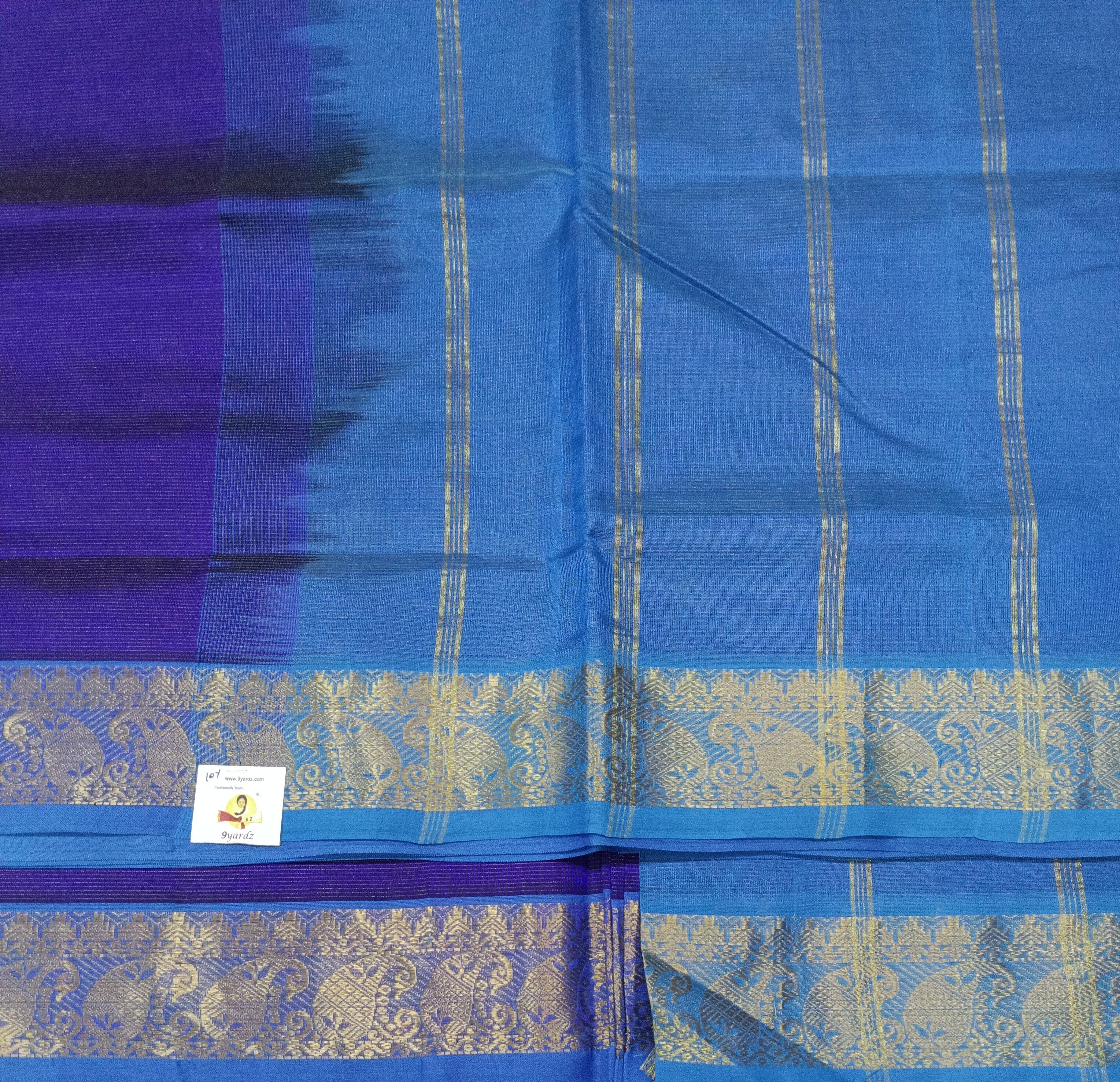 Pure silk cotton vairavoosi 10yards madisar