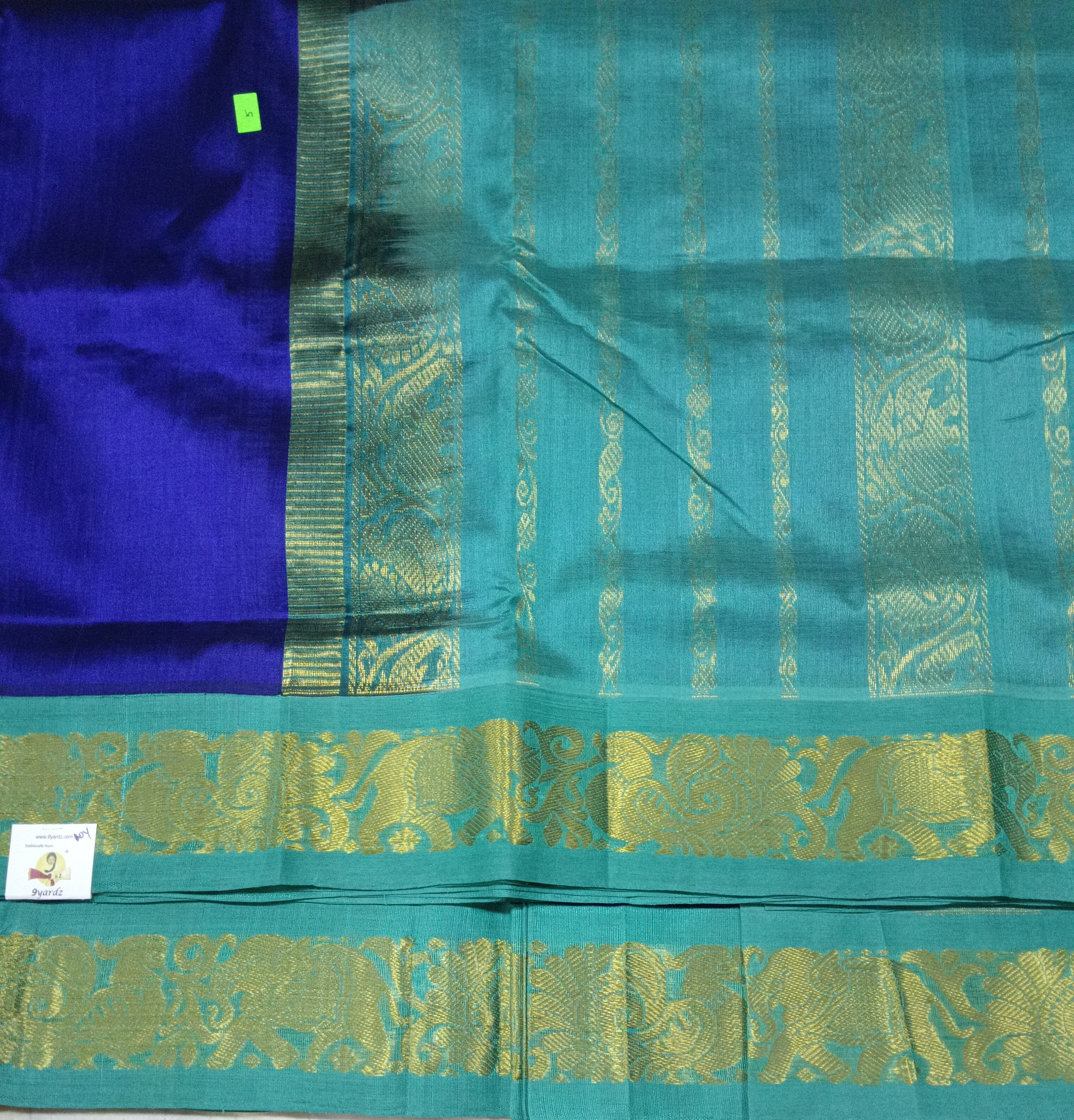 Pure silk cotton -Korvai 10yards madisar