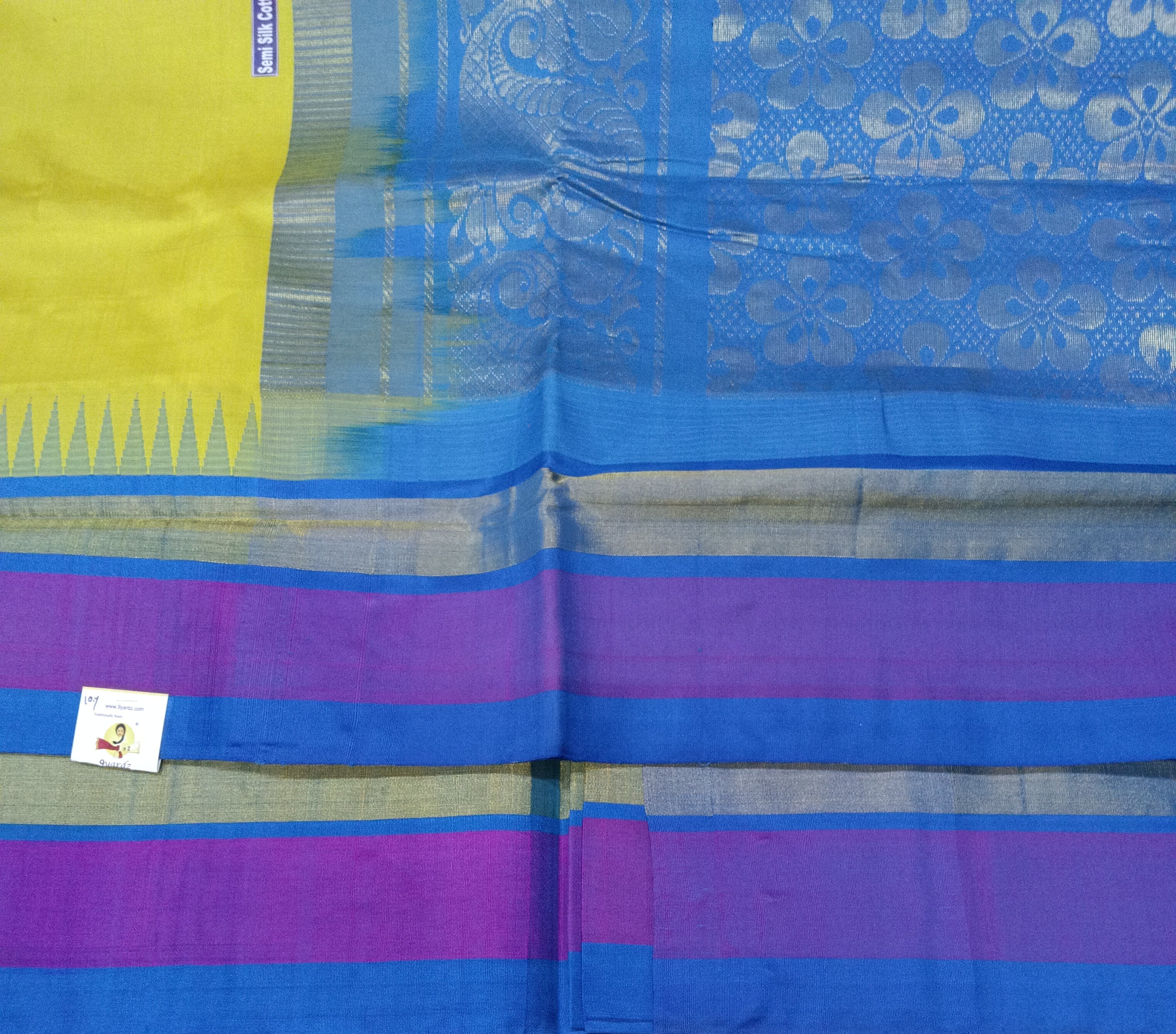 Semi Silk cotton Korvai Madisar