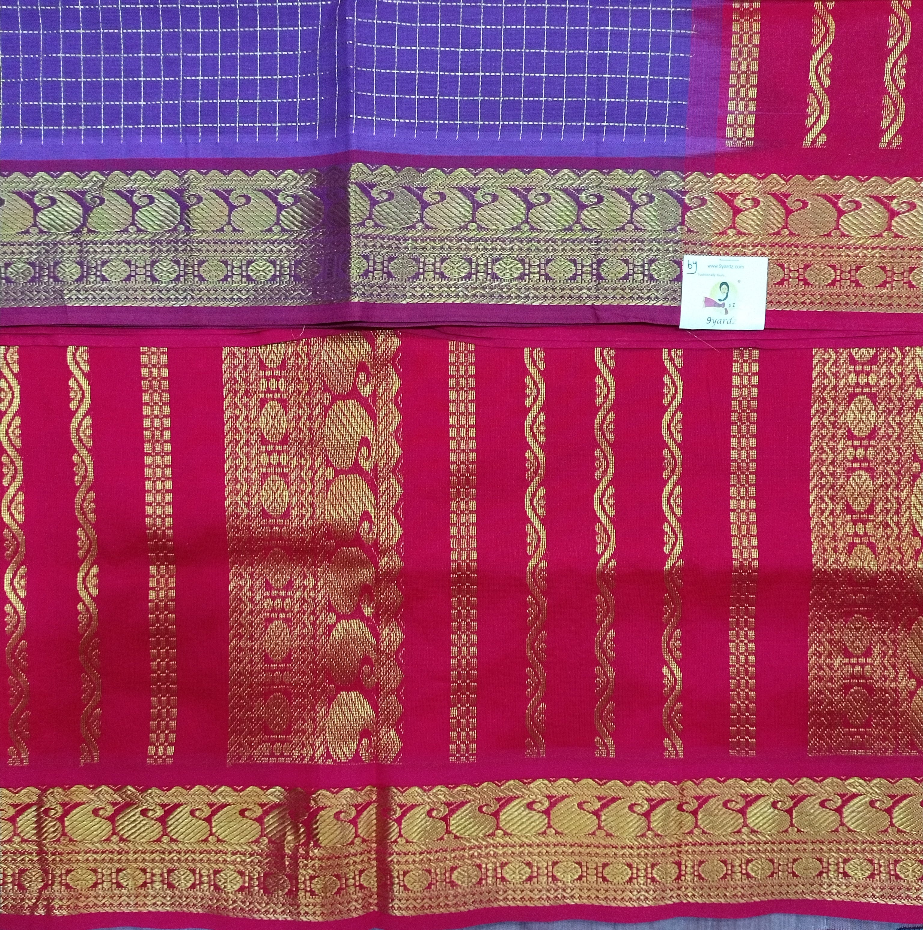 Semi silk cotton 6Yards