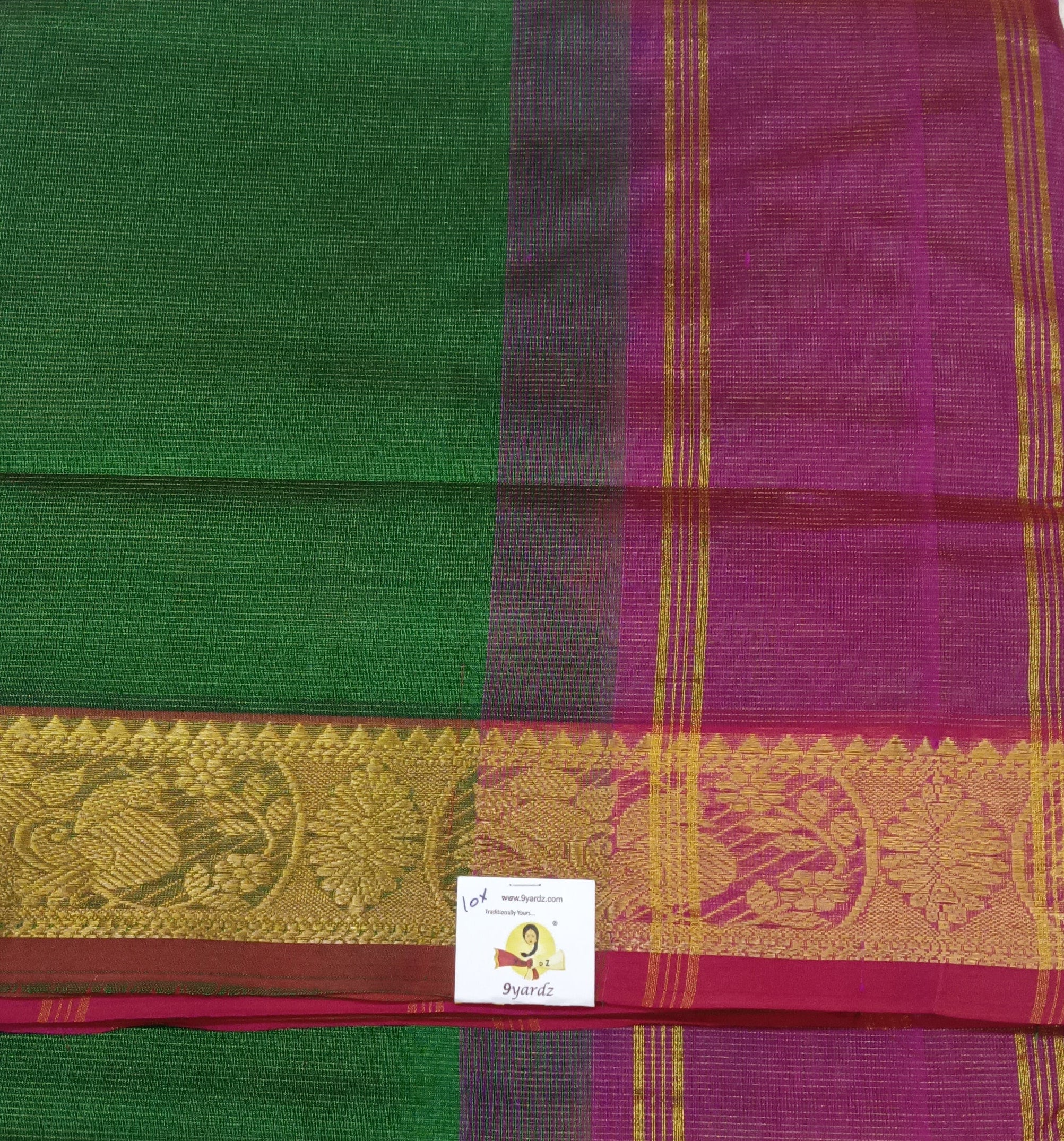 Pure silk cotton vairavoosi 10yards madisar