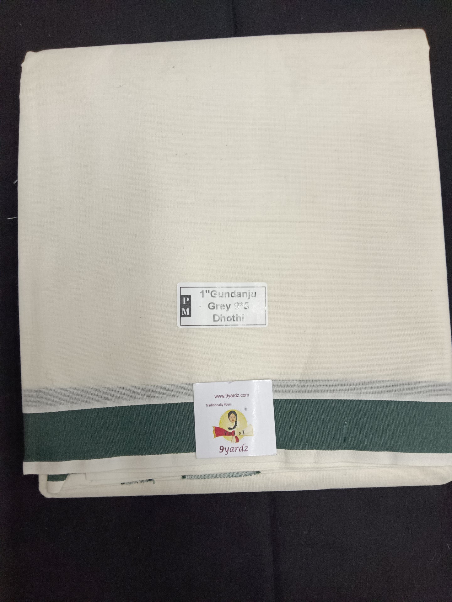 Cotton Dhothi Grey 9*5